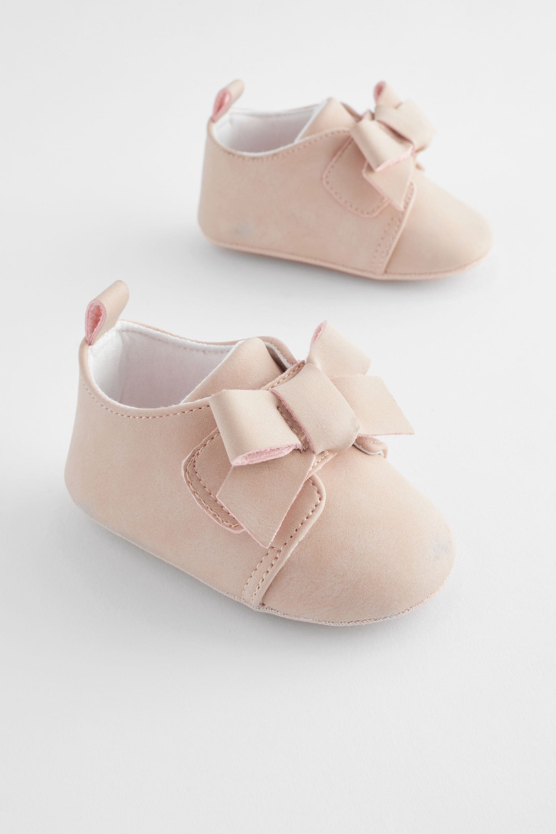 Pink Bow Baby Trainers (0-24mths)