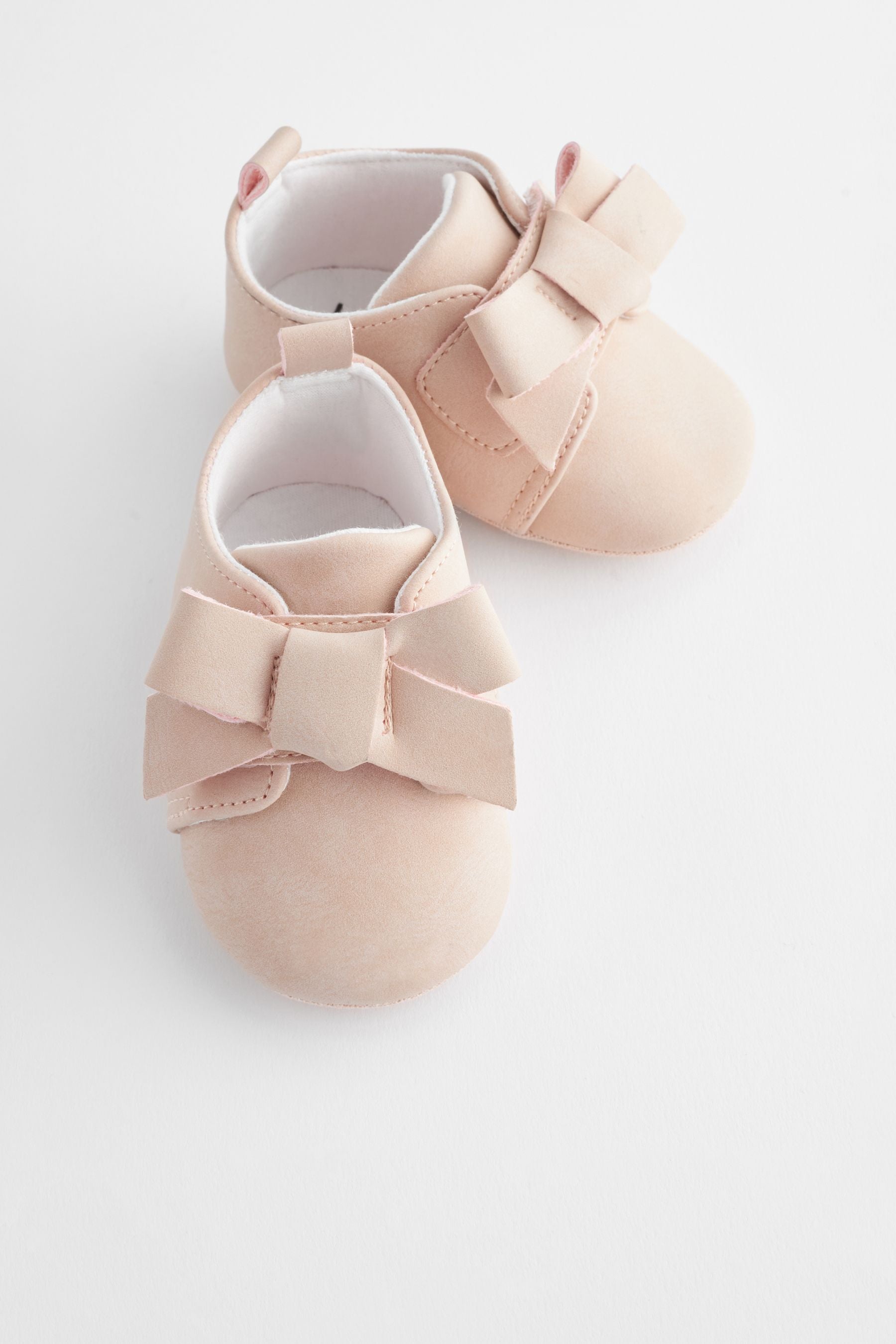 Pink Bow Baby Trainers (0-24mths)