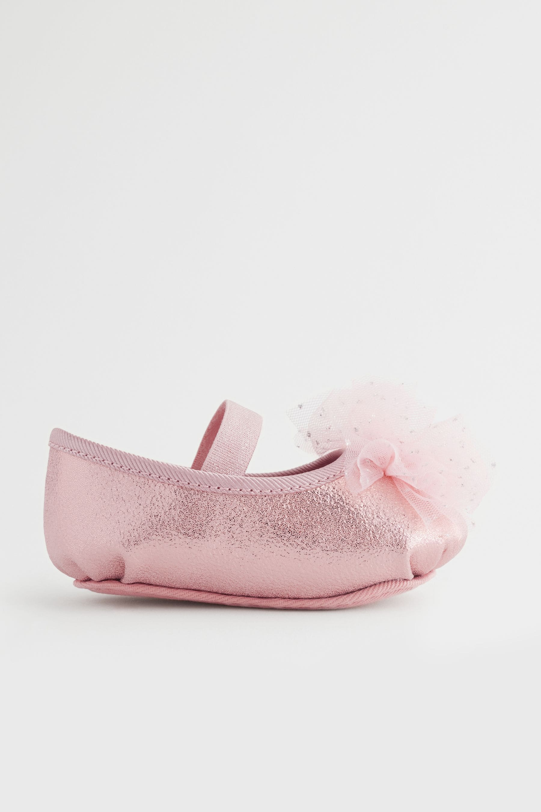 Pink Baby Bow Occasion Shoes (0-24mths)