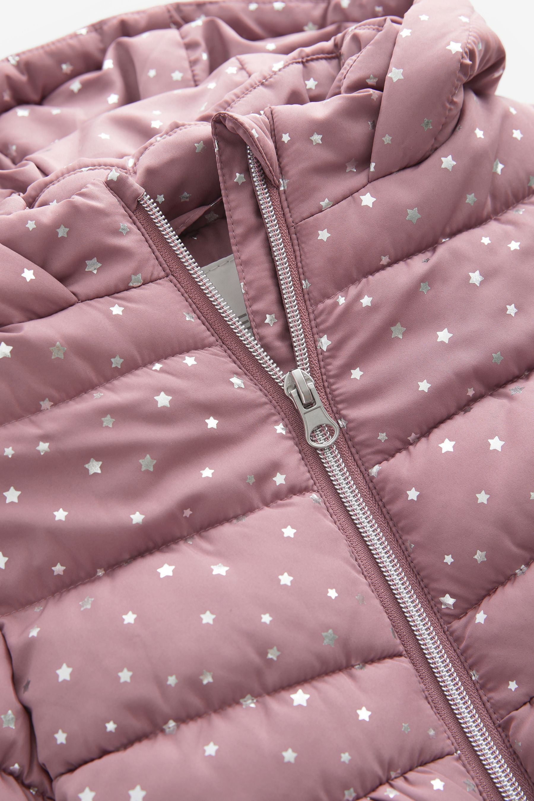 Pink Shower Resistant Foil Skirted Coat (3mths-7yrs)