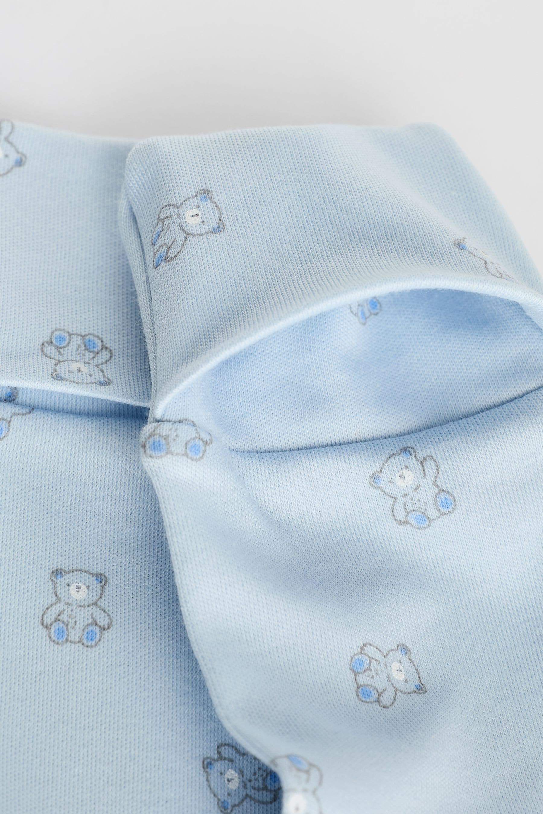 Blue 7 Pack Baby Bear Sleepsuits (0-2yrs)