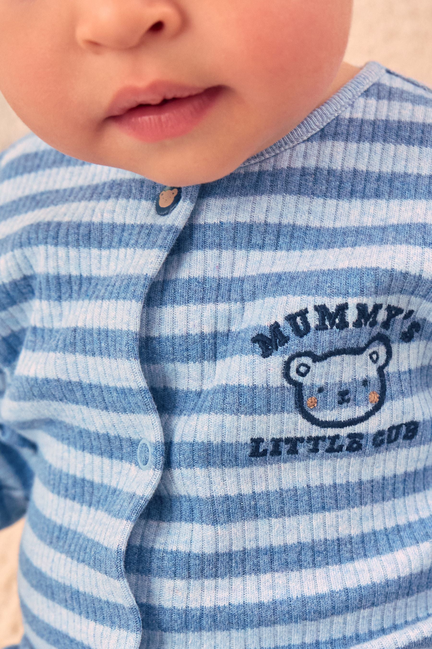 Blue Mummy Family Baby Sleepsuit (0-2yrs)