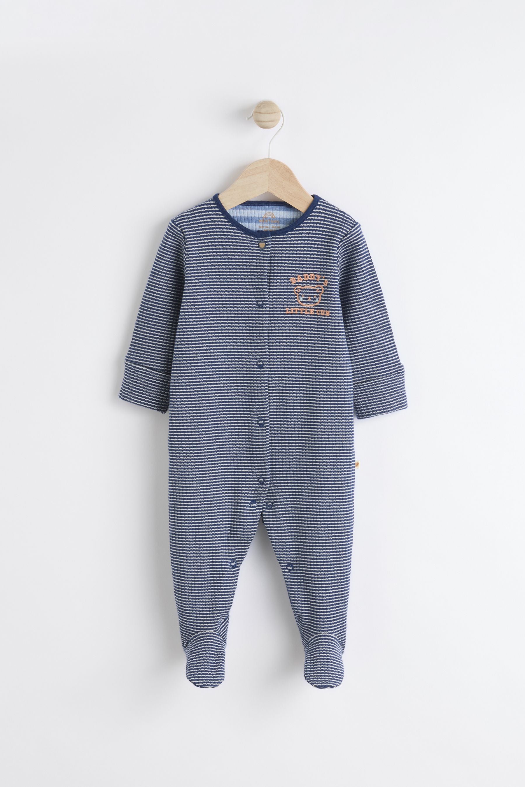 Navy Blue Daddy Baby Family Sleepsuit (0-2yrs)