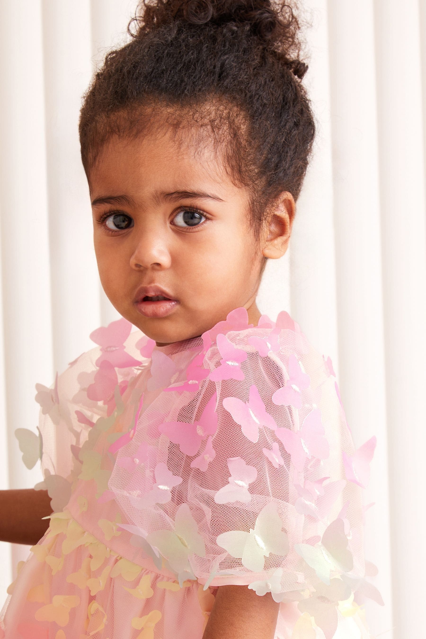 Pink Lipsy 3D Rainbow Butterfly Dress (3mths-5yrs)