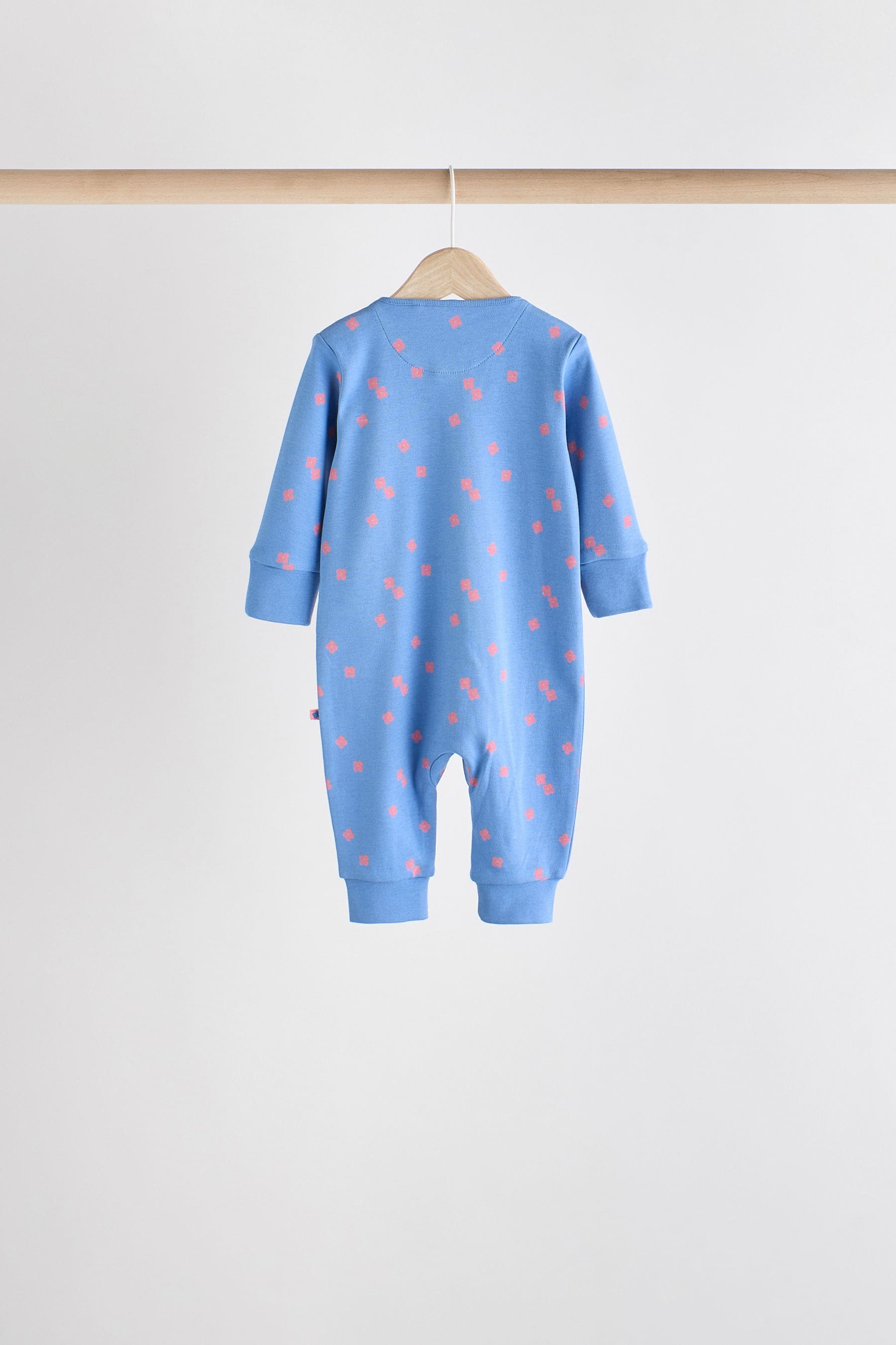 Multi Baby Footless Two Way Zipped Sleepsuits 5 Pack (0mths-3yrs)