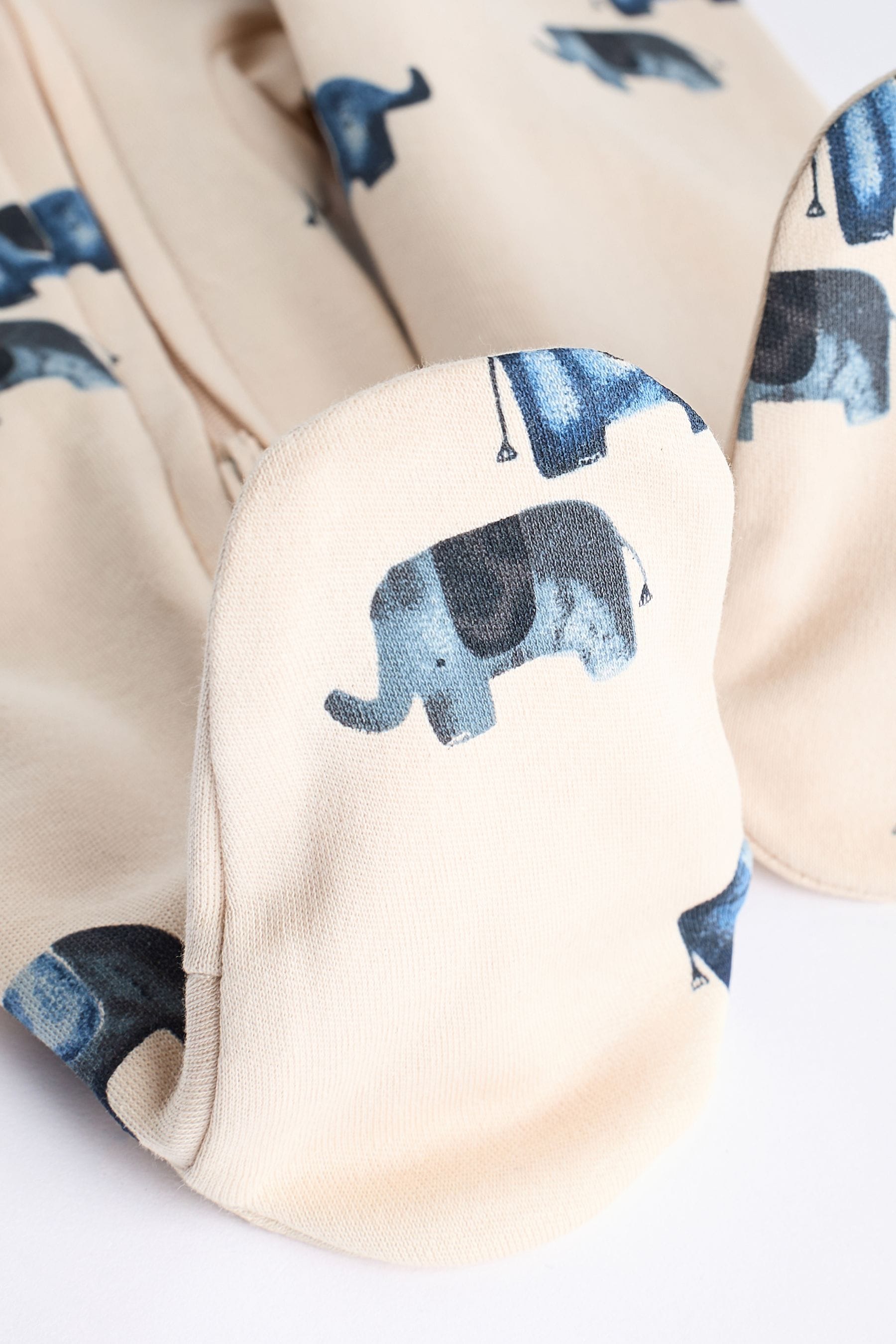 Blue Elephant Baby 2 Way Zip Sleepsuits 3 Pack (0mths-2yrs)