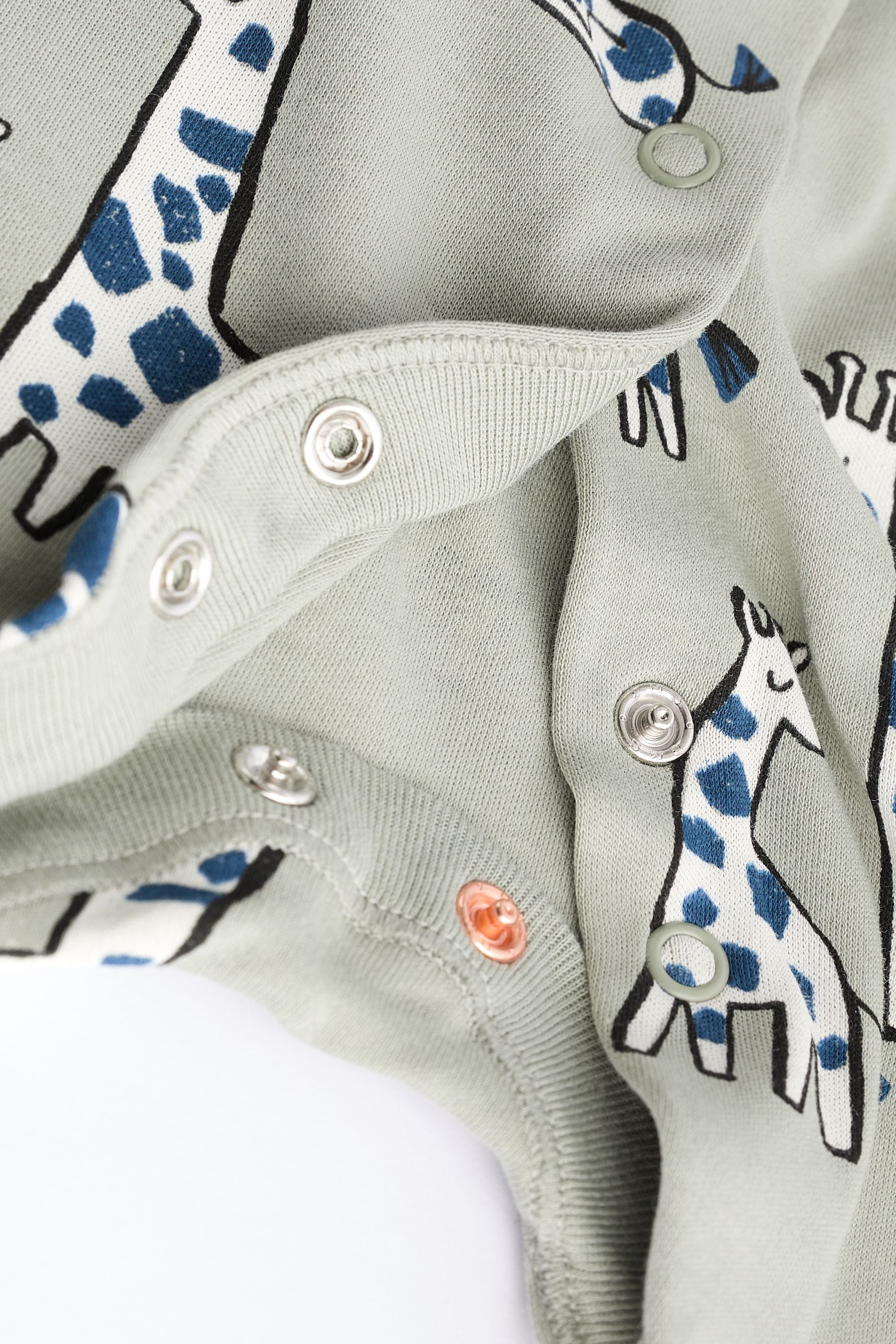 Neutral Animal 3 Pack Baby Sleepsuits (0mths-3yrs)