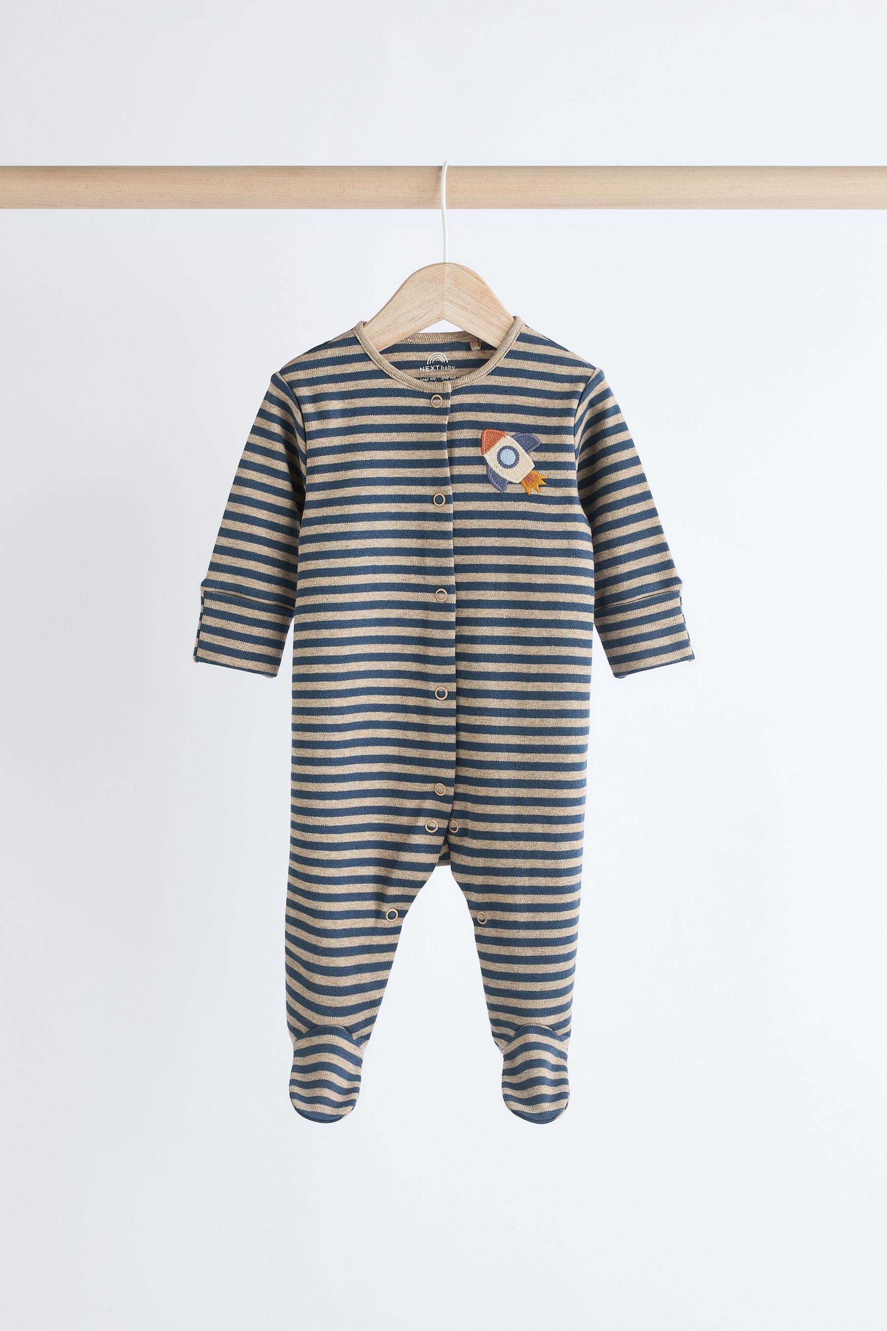 Neutral Space Baby Sleepsuits 4 Pack (0mths-2yrs)