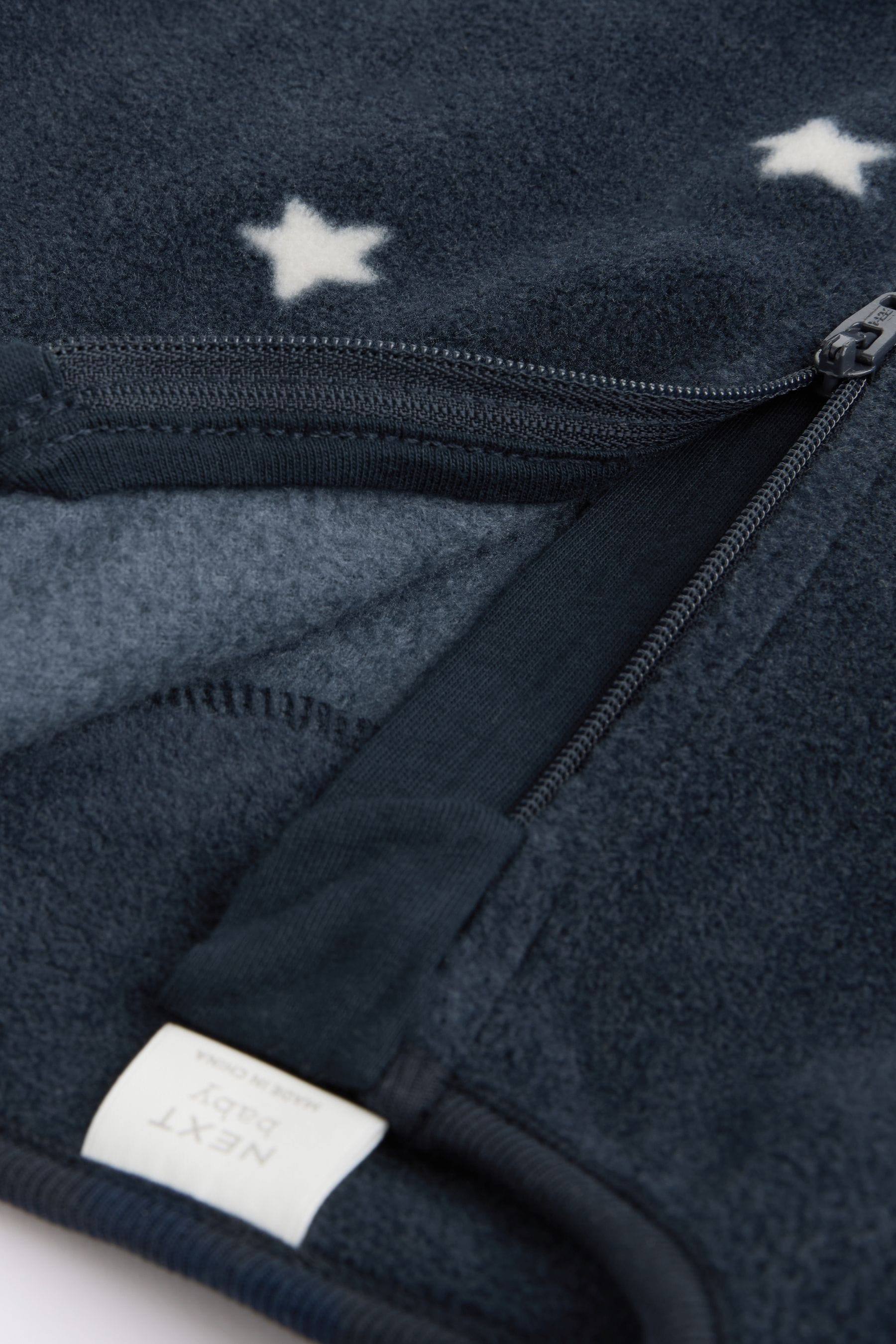 Blue Star/Cloud Fleece Sleepsuits 2 Pack