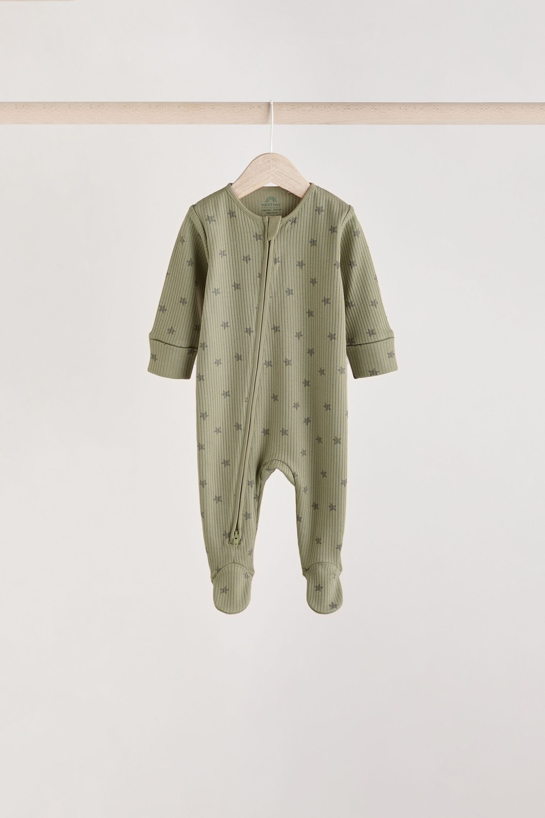 Green/Blue Baby Sleepsuits 5 Pack (0mths-2yrs)