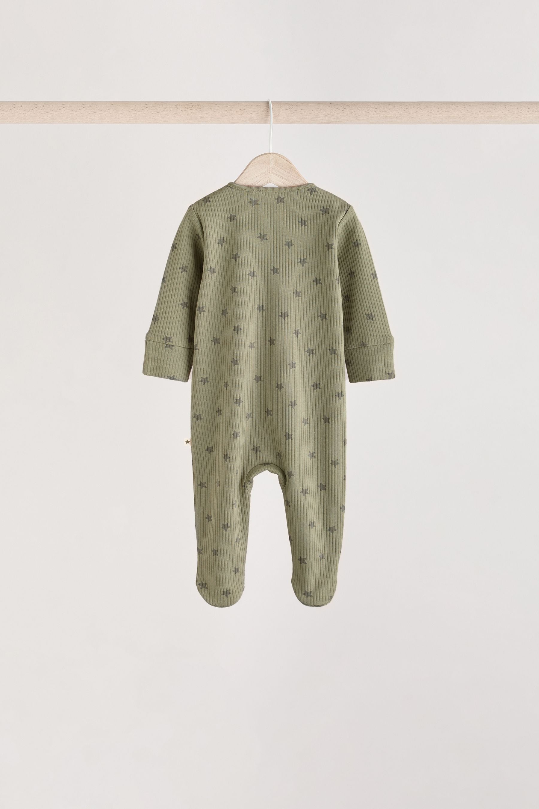 Green/Blue Baby Sleepsuits 5 Pack (0mths-2yrs)