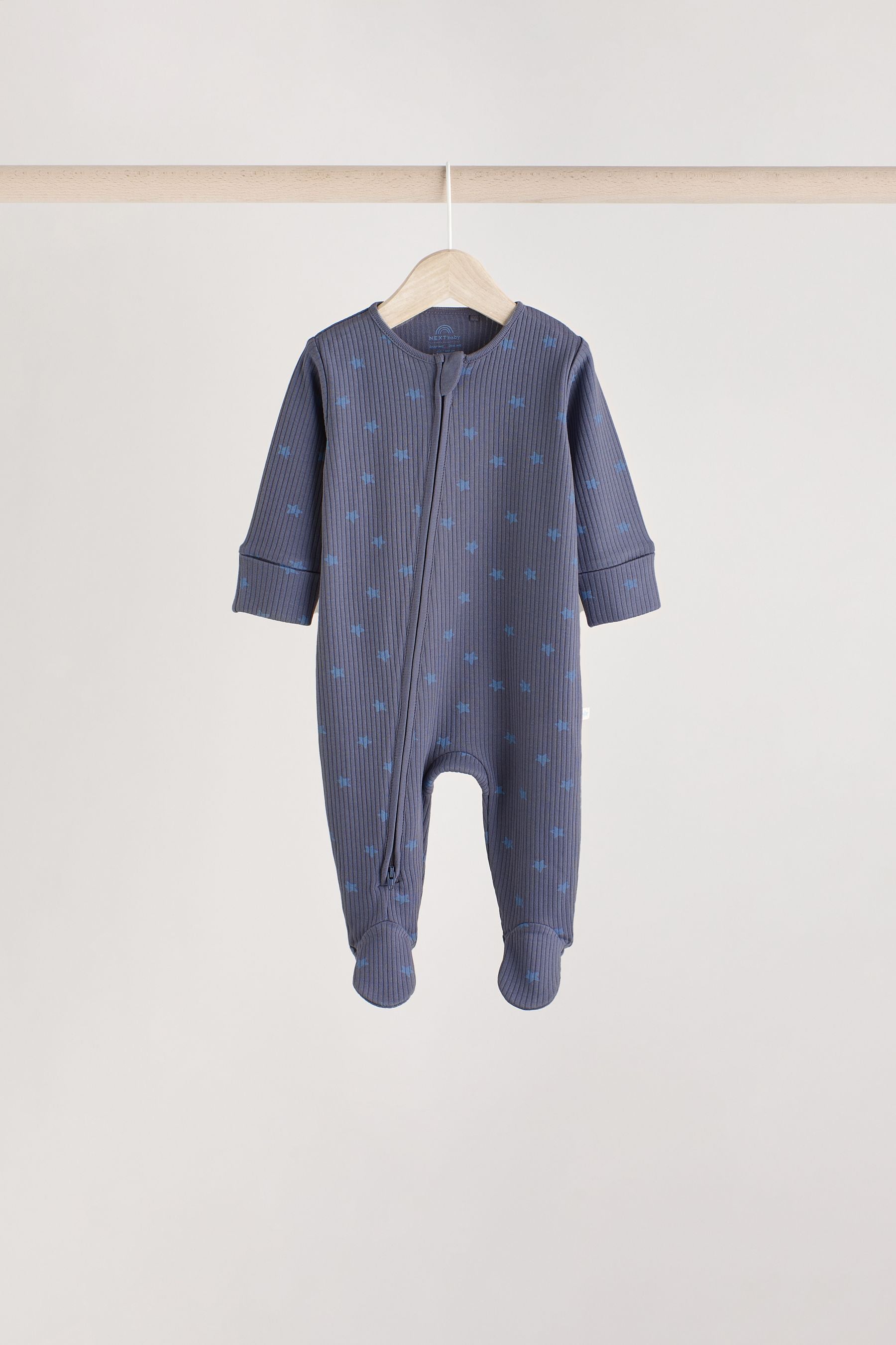 Green/Blue Baby Sleepsuits 5 Pack (0mths-2yrs)