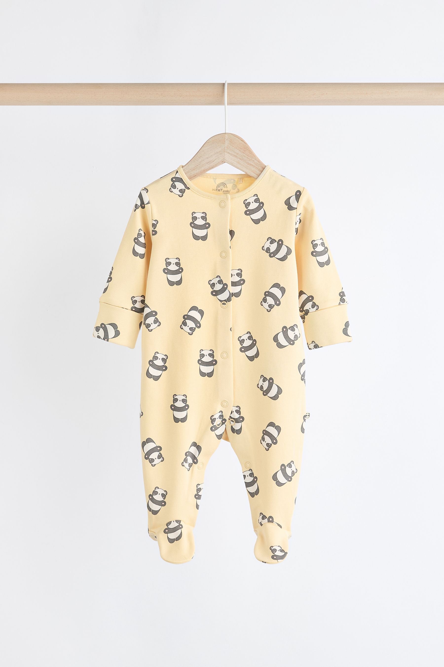 Ecru 100% Cotton Sleepsuit (0mths-2yrs)