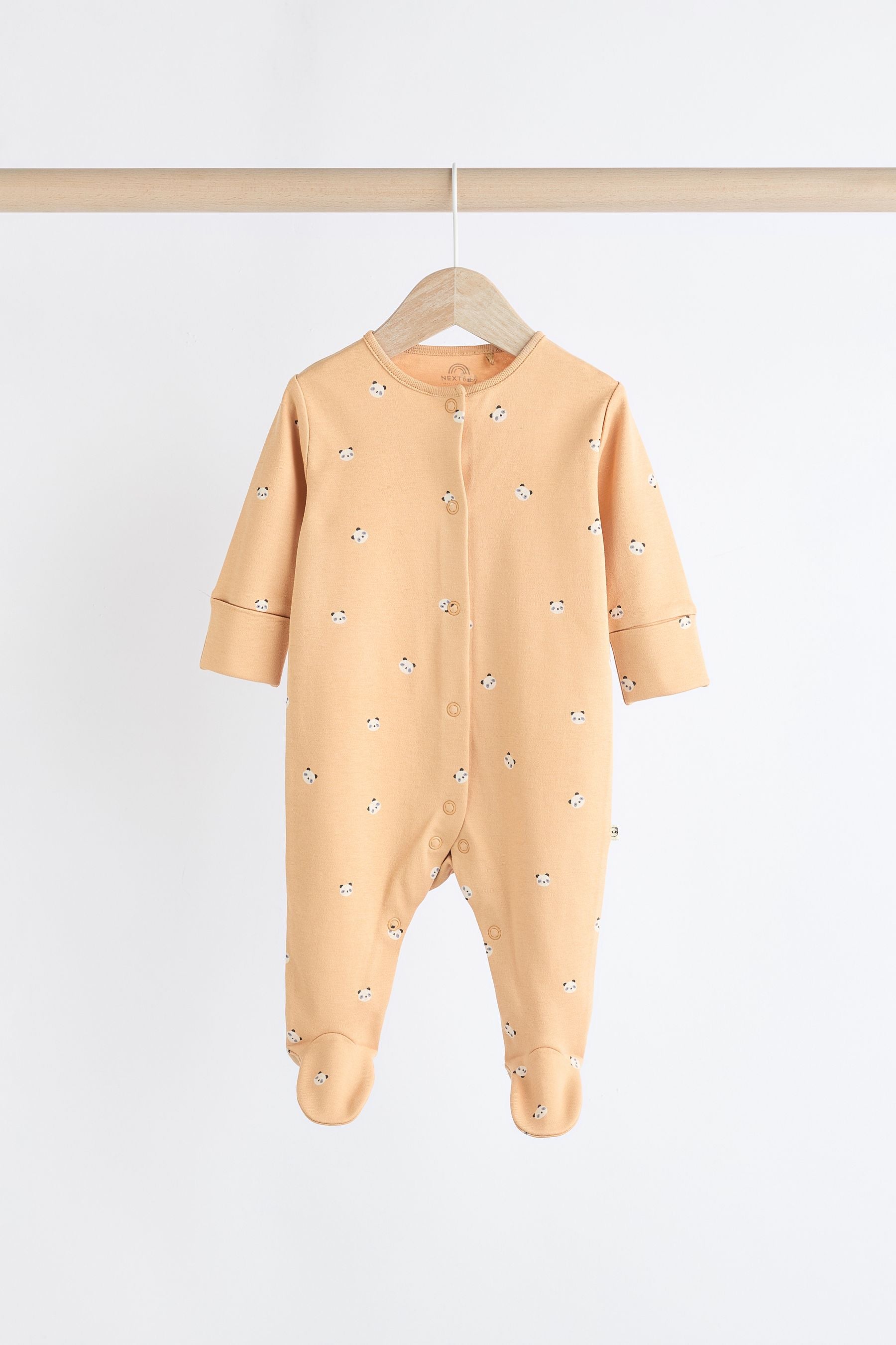 Ecru 100% Cotton Sleepsuit (0mths-2yrs)