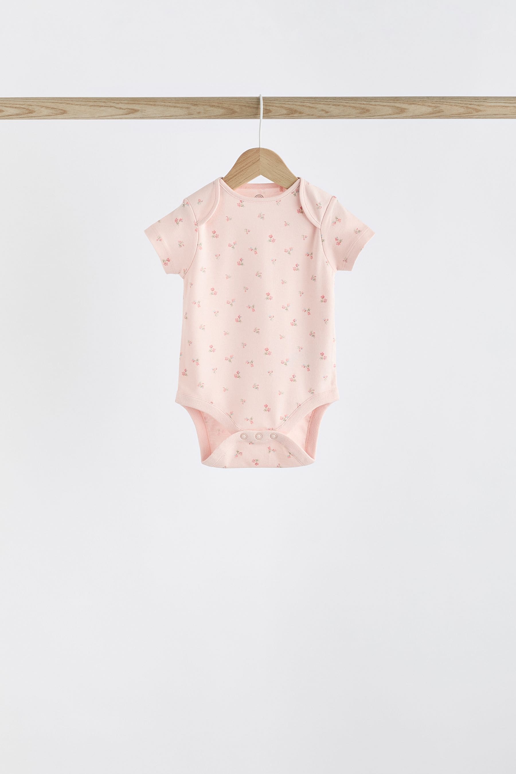 Pink Bunny 5 Pack Short Sleeve Bodysuits