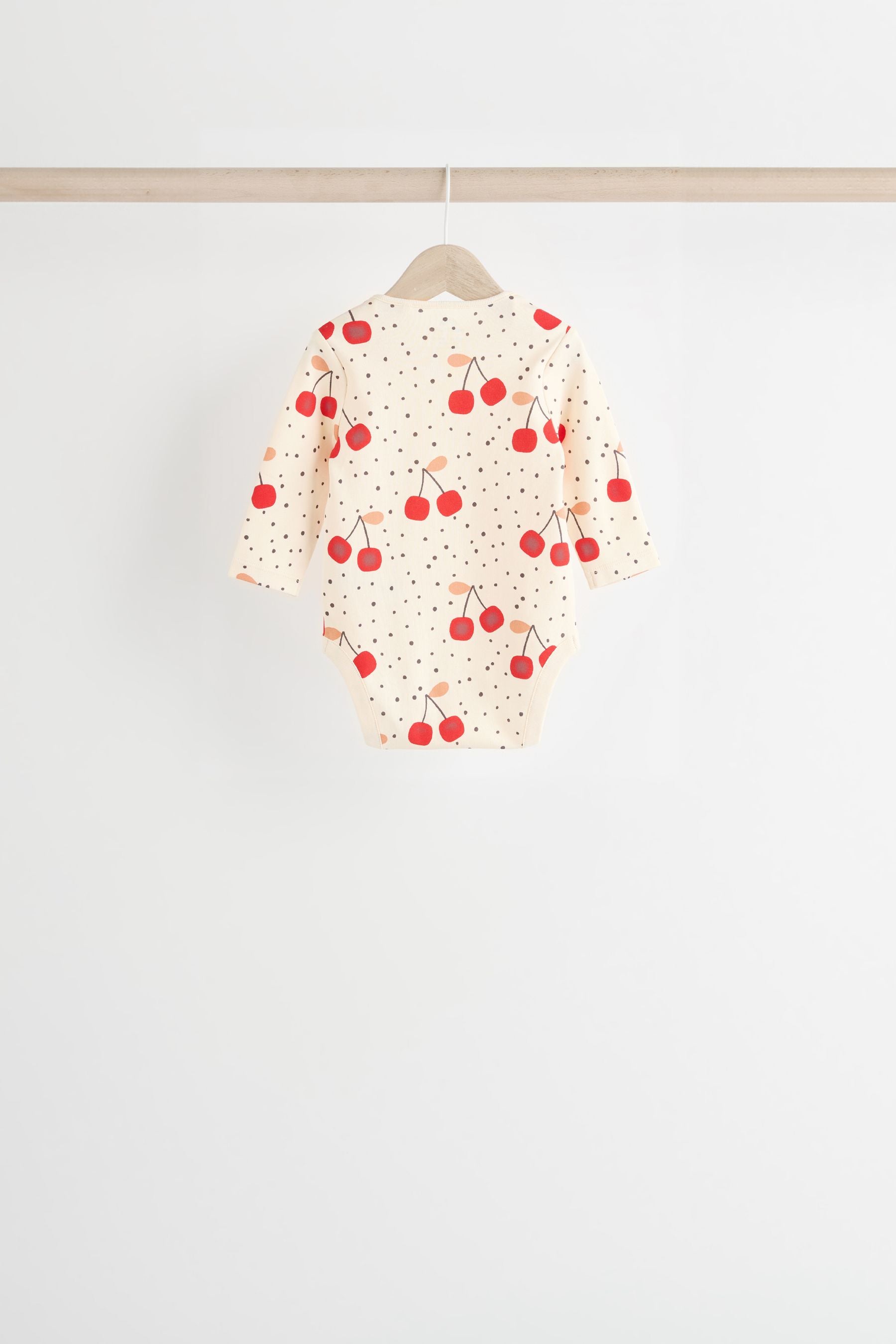 Red cherry Baby 100% Cotton Bodysuits 5 Pack