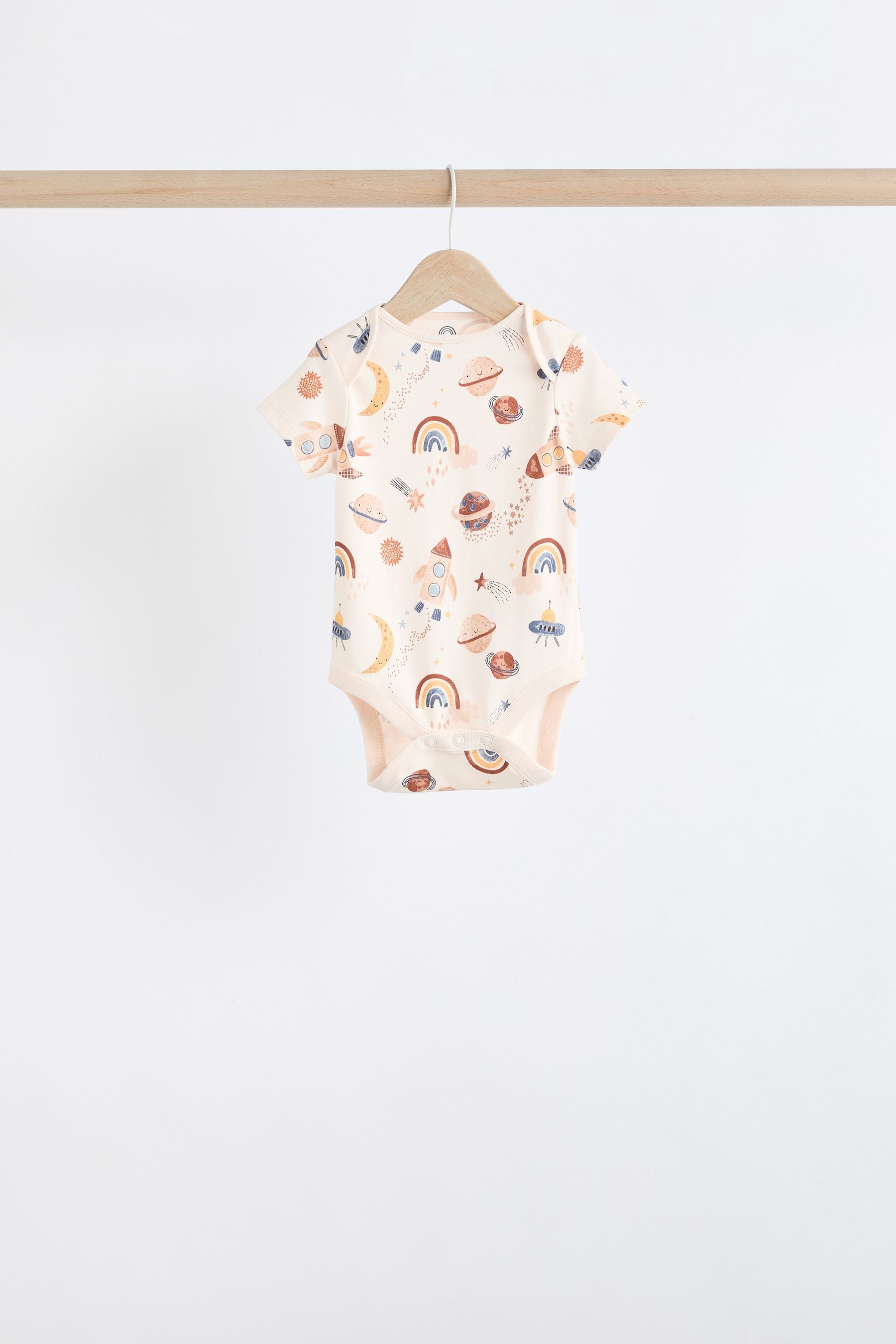 Neutral Space Baby Short Sleeve Bodysuit 5 Pack