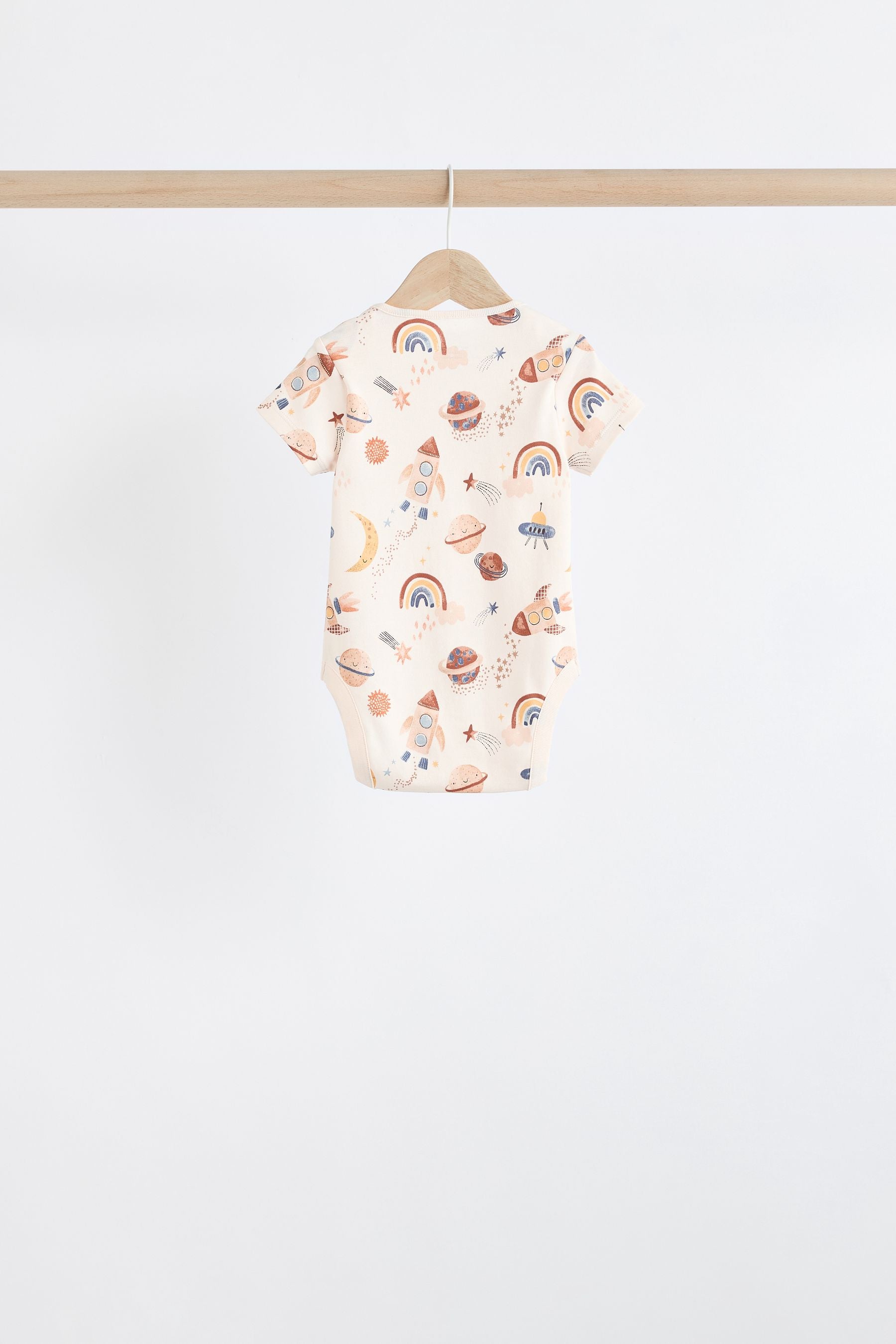 Neutral Space Baby Short Sleeve Bodysuit 5 Pack