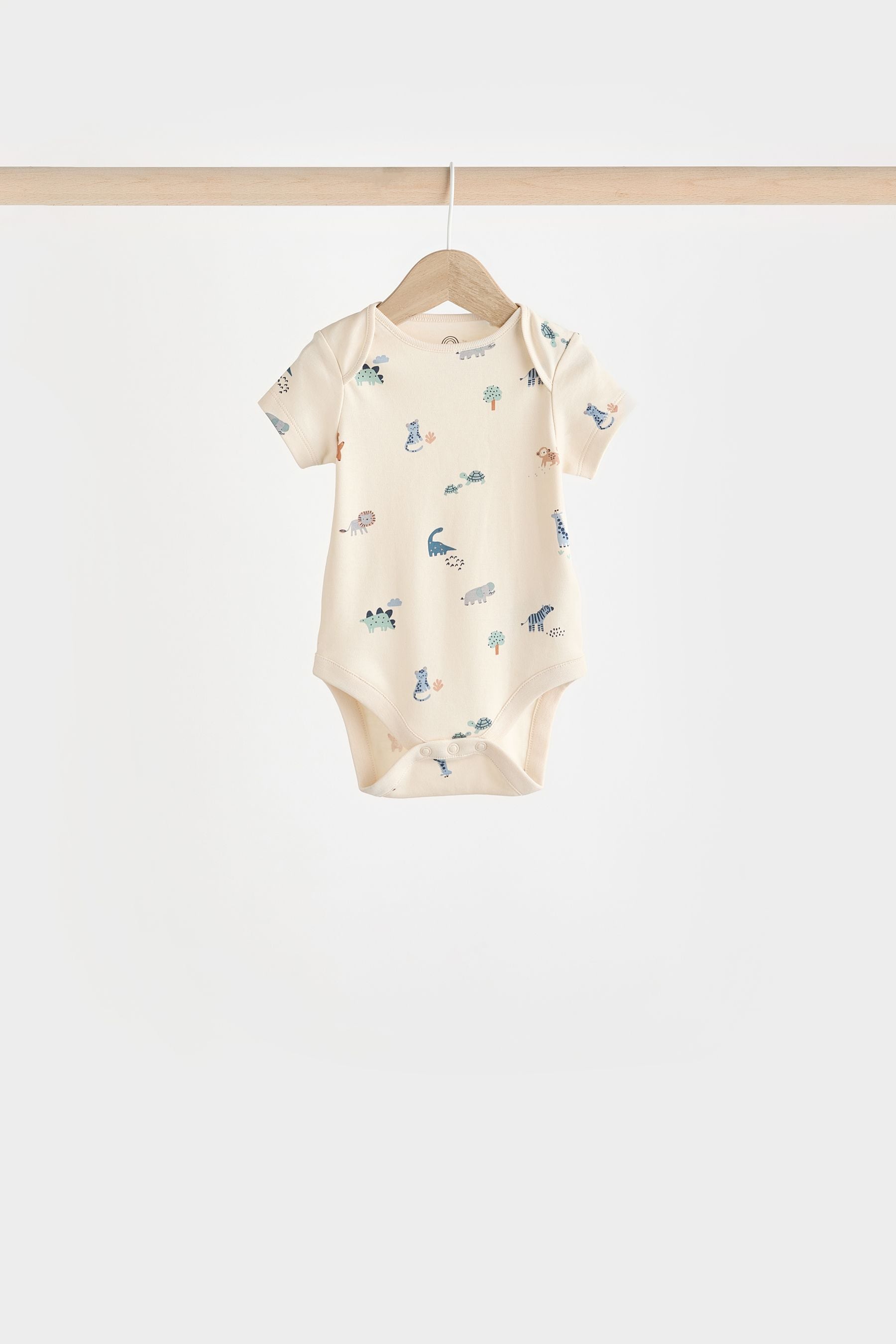 Teal Blue Baby Bodysuits 7 Pack