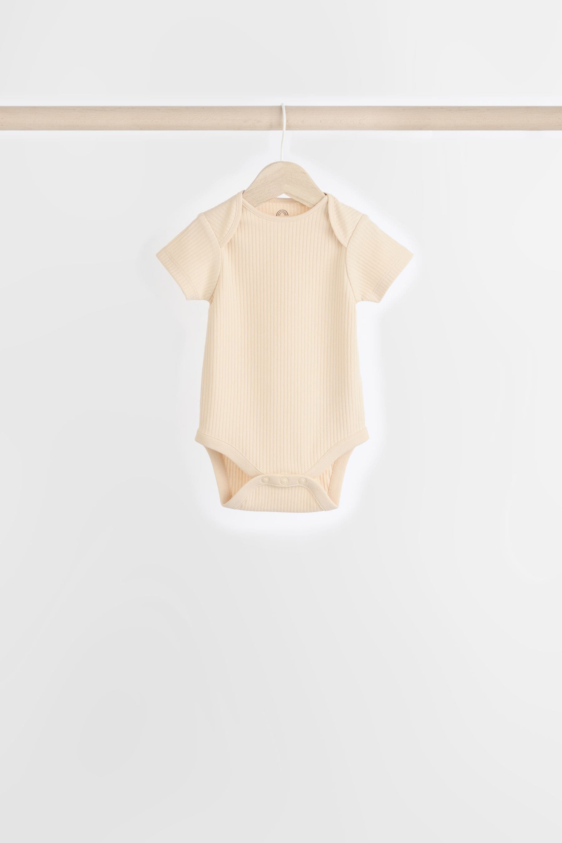 Muted Browns Short Sleeve 100% Cotton Bodysuits 5 Pack