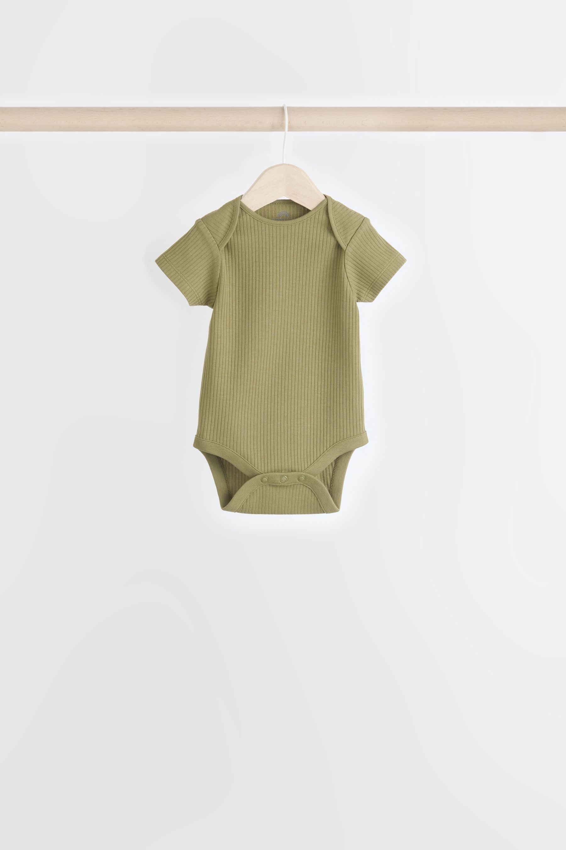 Muted Browns Short Sleeve 100% Cotton Bodysuits 5 Pack