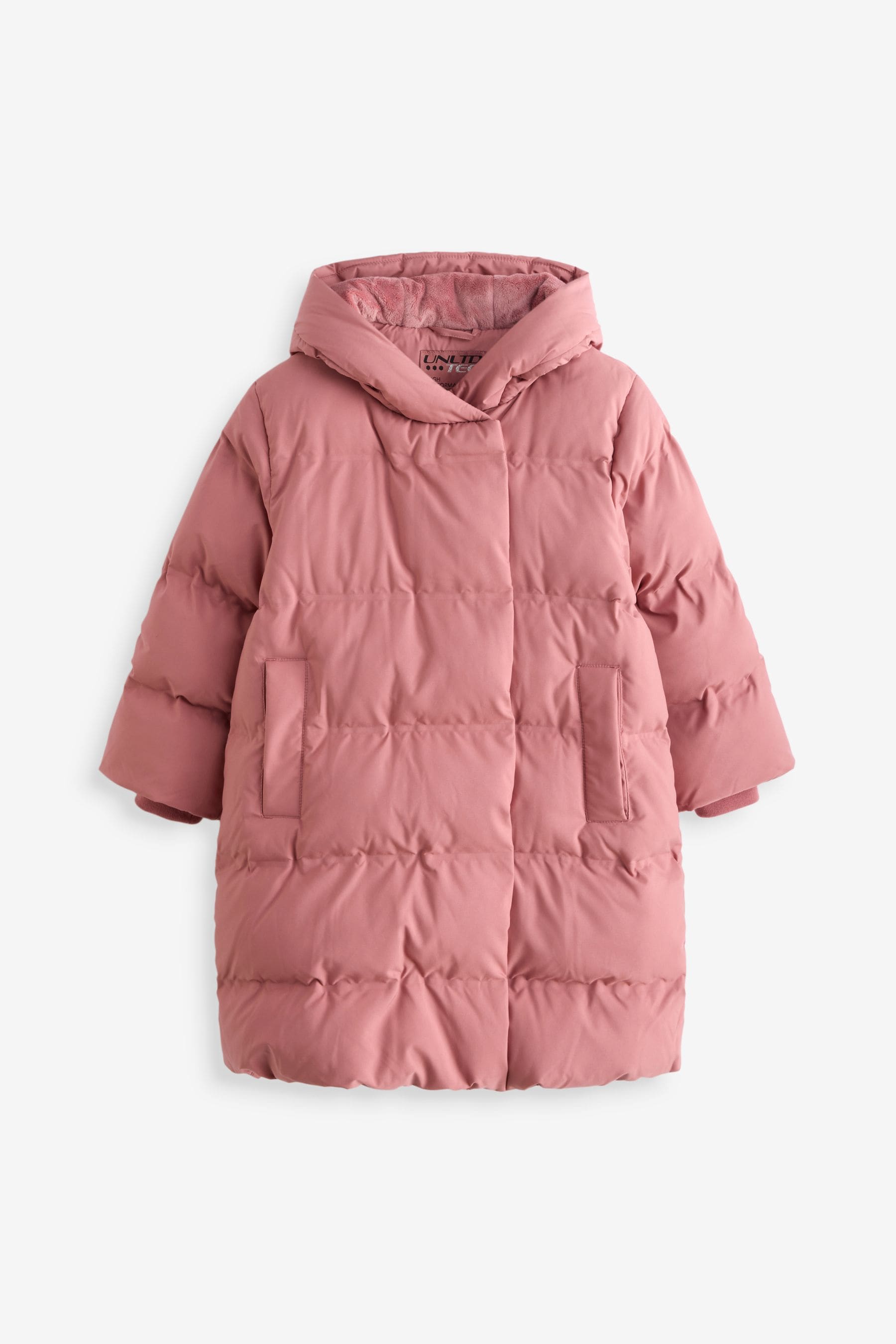 Pink Waterproof Heatseal Hooded Padded Coat (3-16yrs)