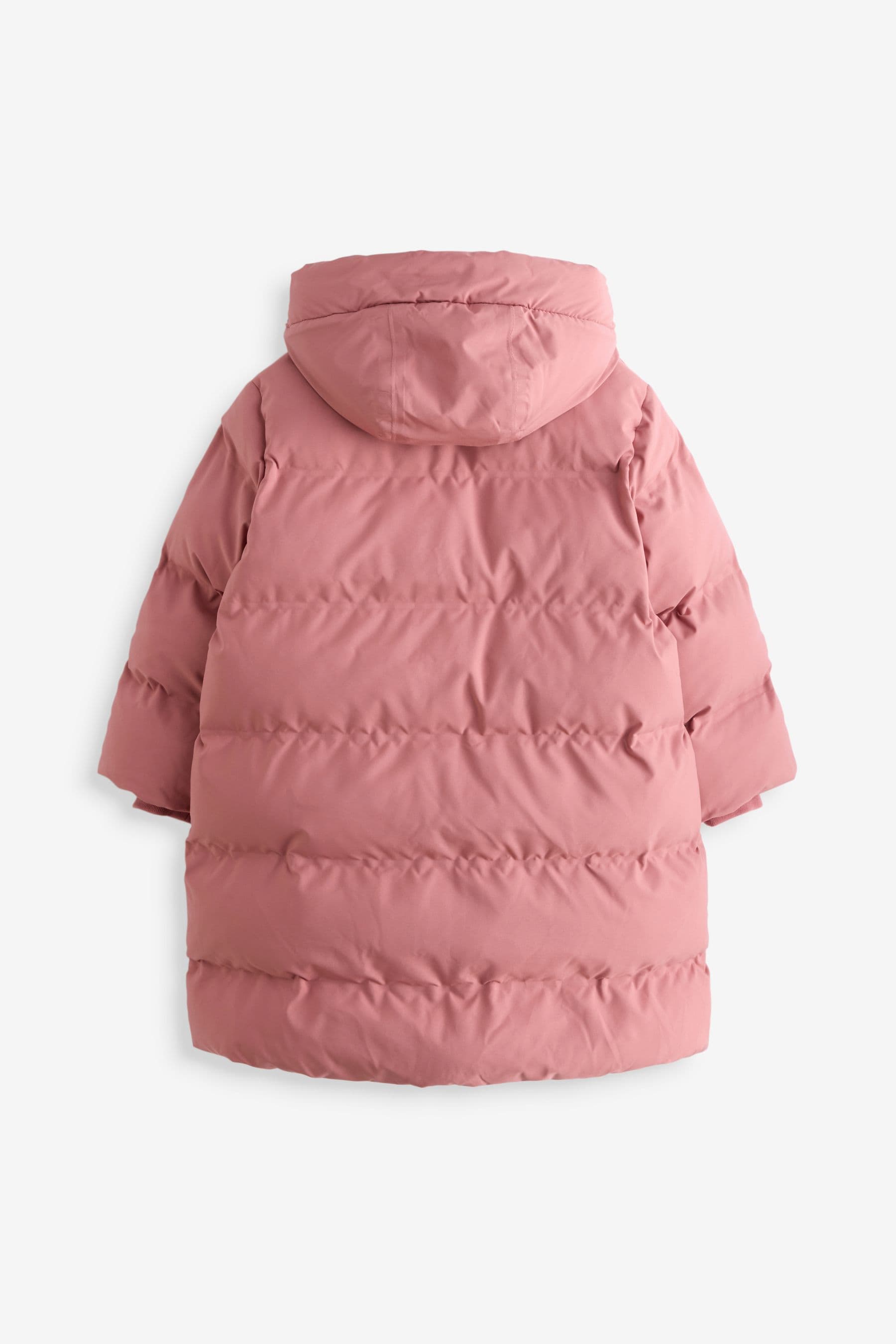 Pink Waterproof Heatseal Hooded Padded Coat (3-16yrs)