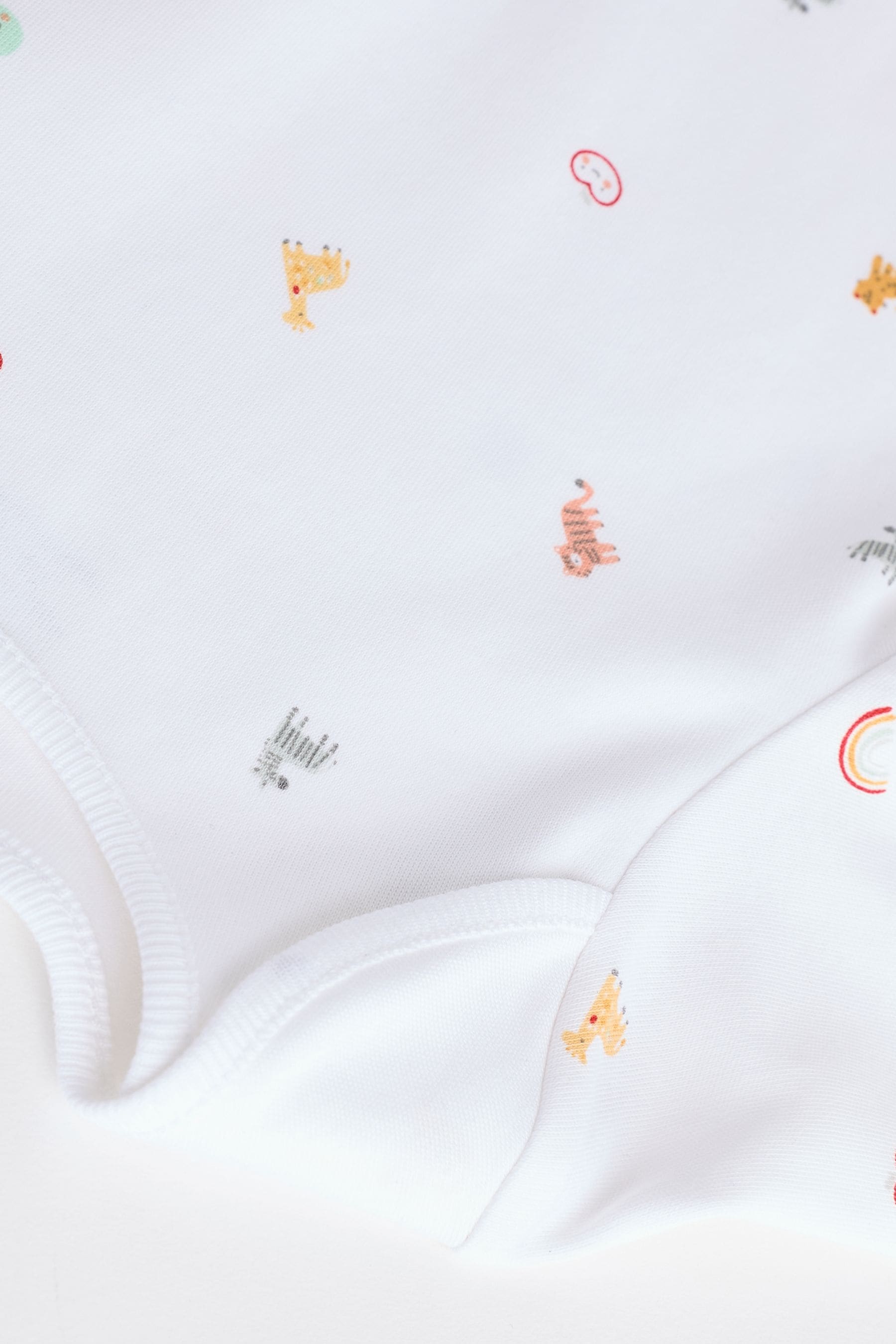 White Long Sleeve 100% Cotton Baby Bodysuits