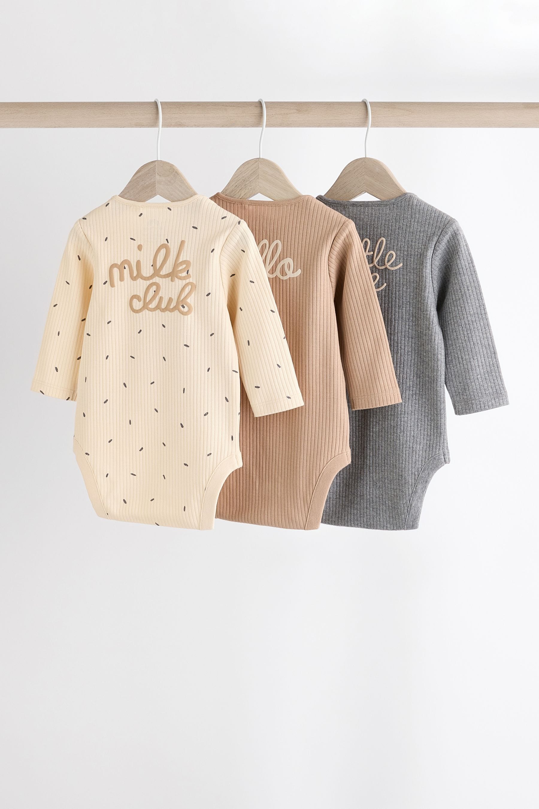 Neutral Milk Club Baby Bodysuits 3 Pack