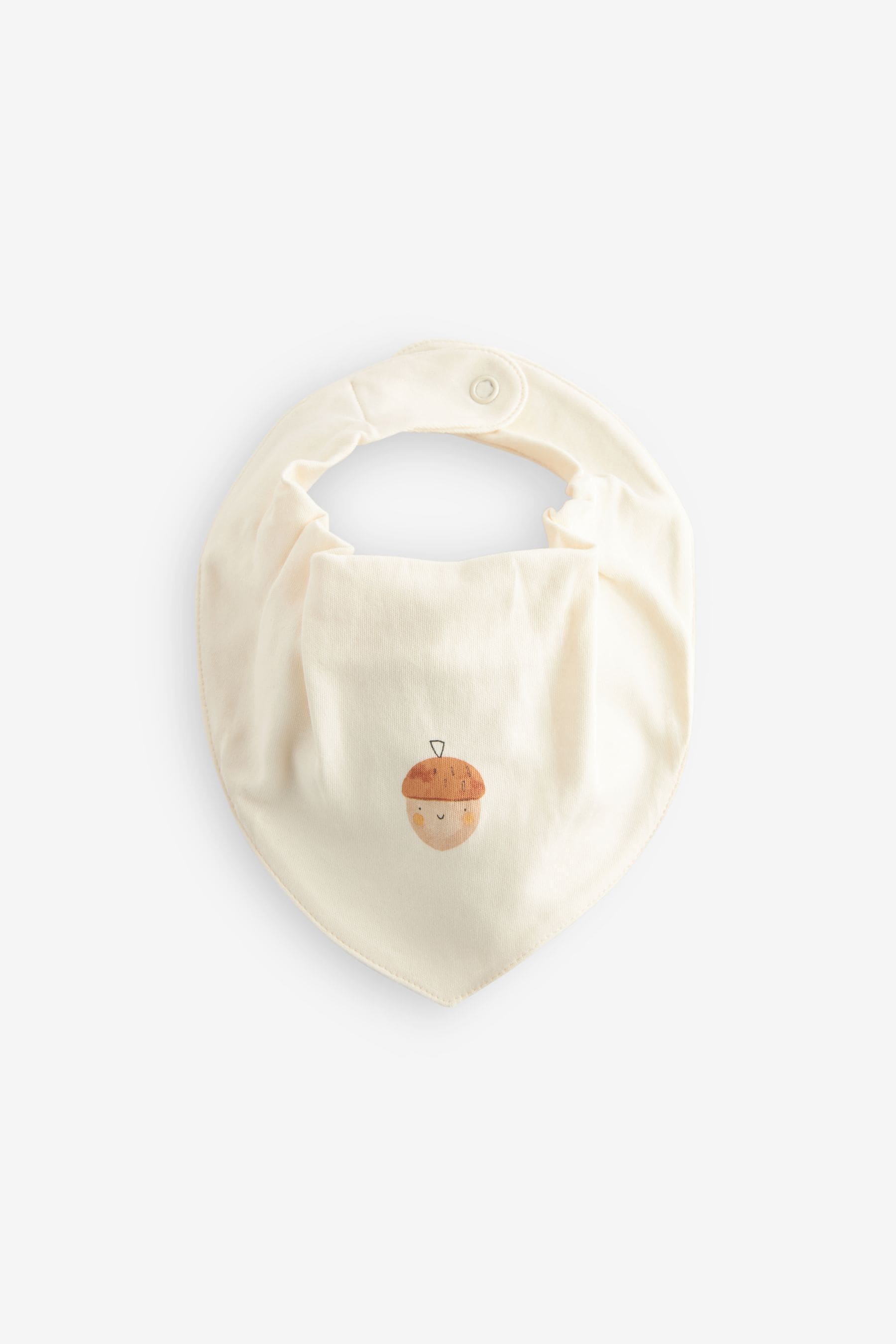 Cream Baby Halloween Dribble 100% Cotton Bibs 3 Pack