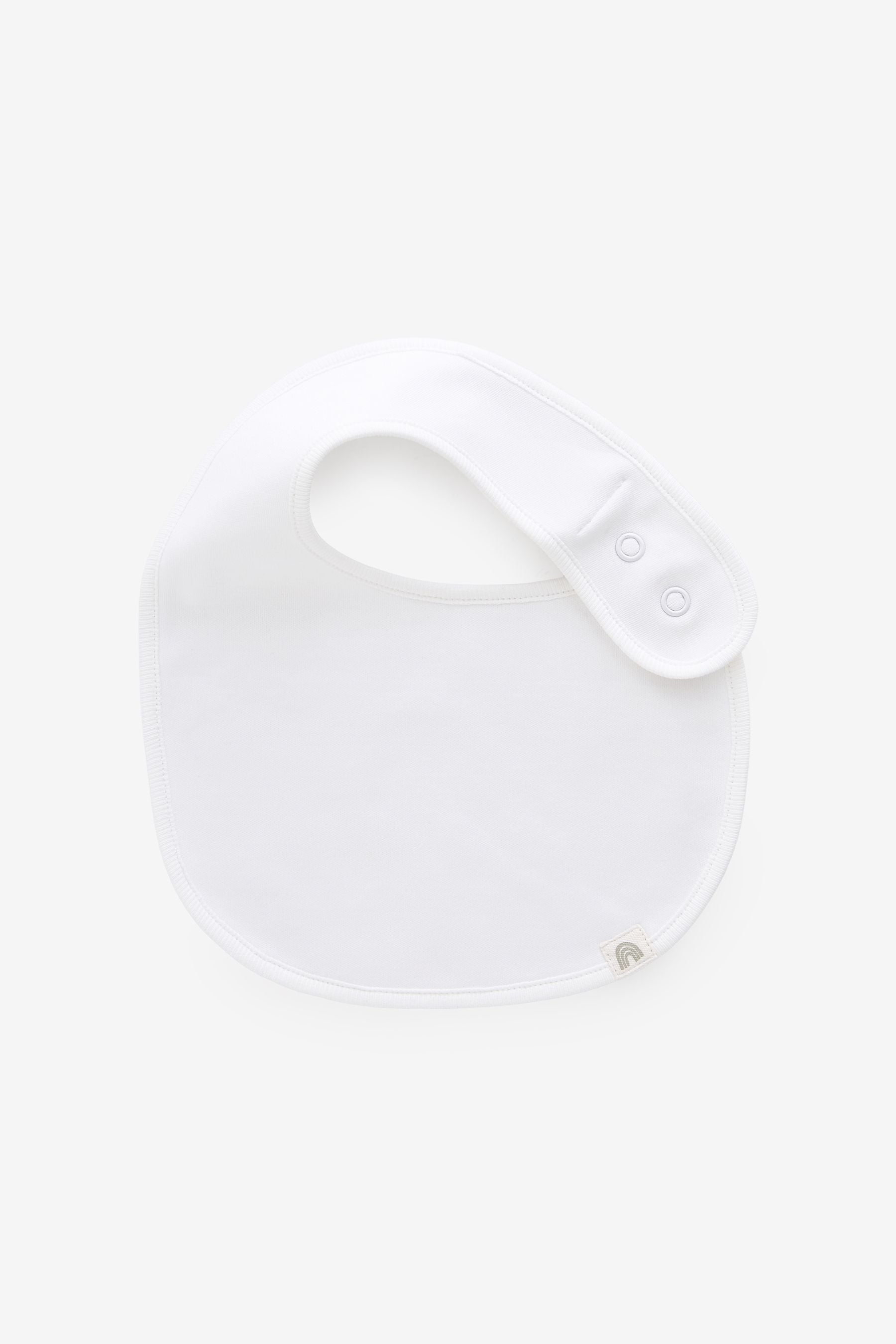 White Baby 100% Cotton Bibs 5 Pack