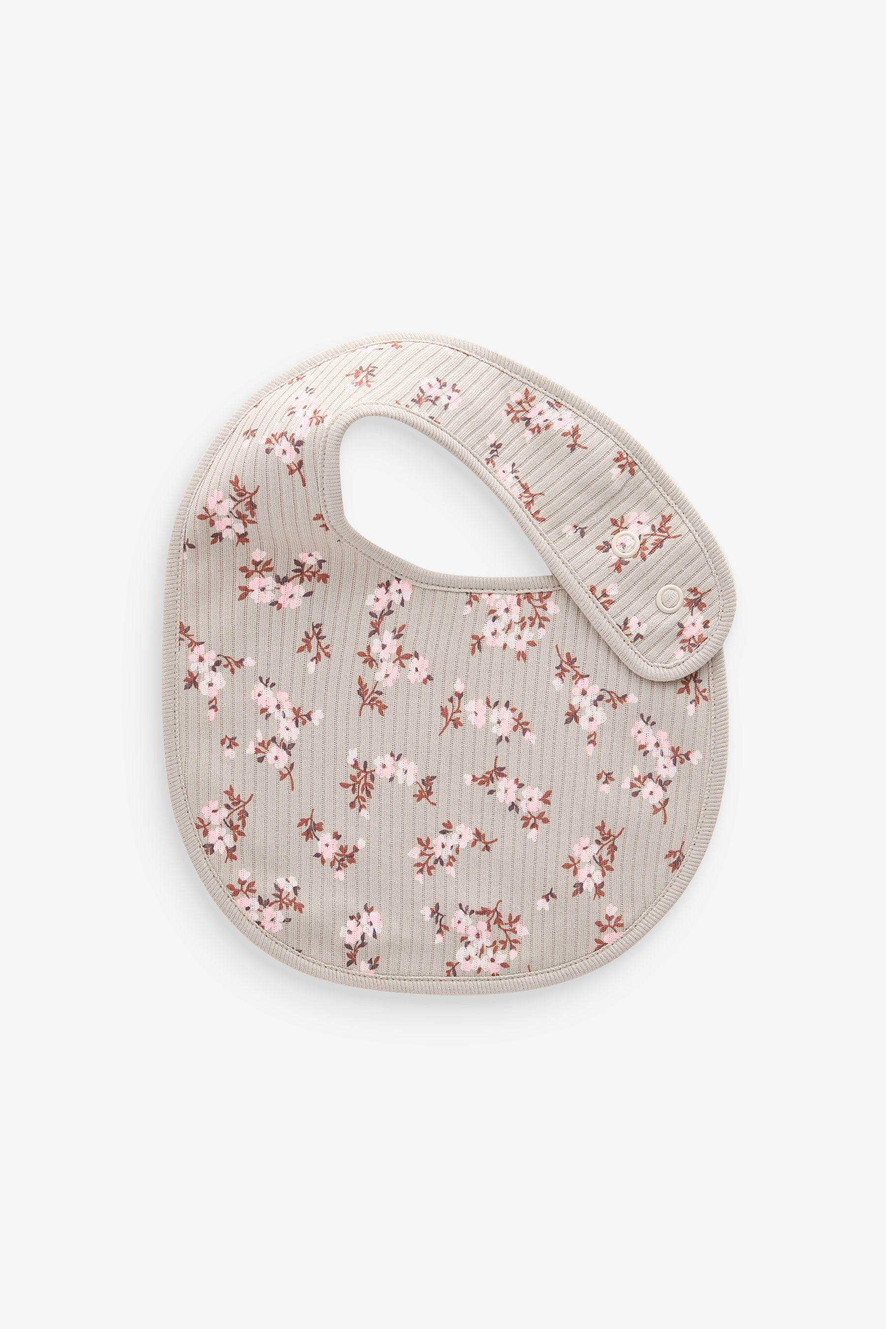 Caramel Brown 100% Cotton Baby Bibs 5 Pack