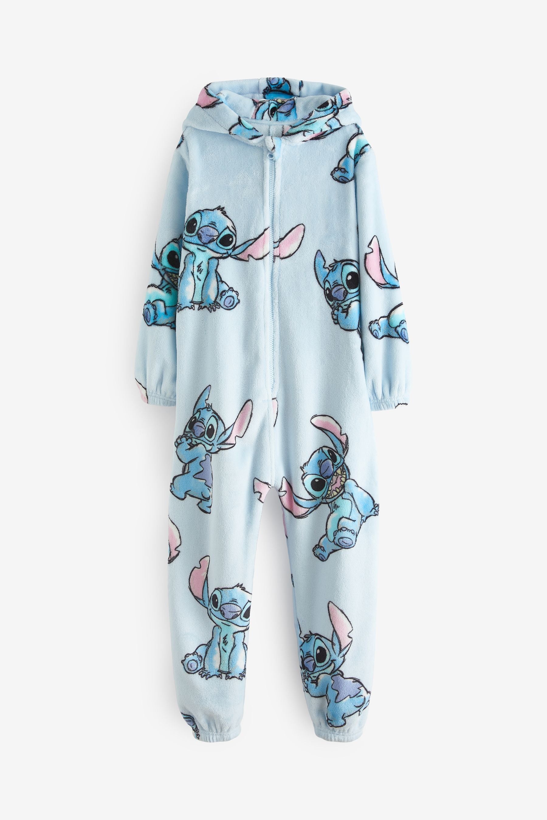 Blue Lilo & Stitch License Fleece All-In-One (3-16yrs)