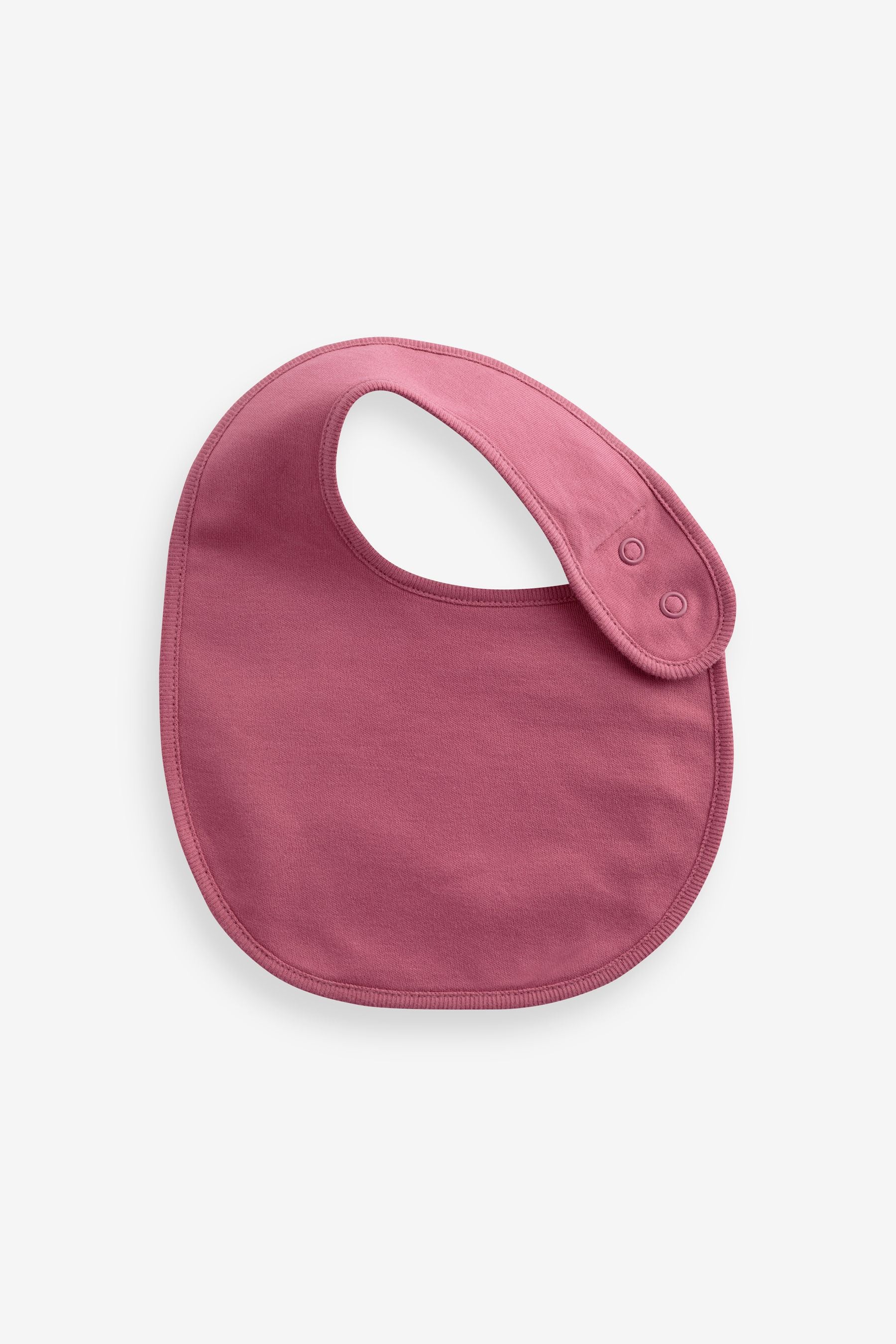 Pink Plain Baby 100% Cotton Bibs 5 Pack