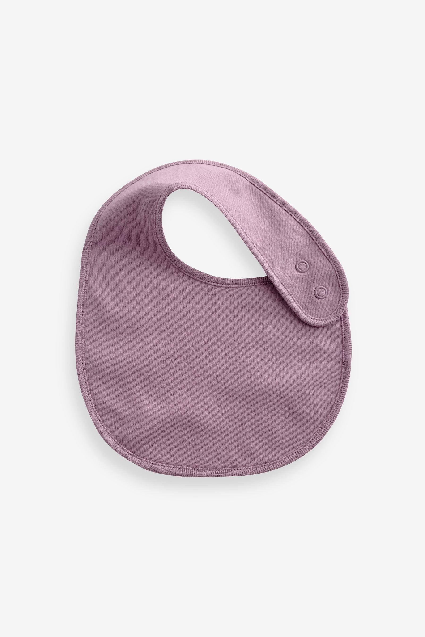 Pink Plain Baby 100% Cotton Bibs 5 Pack