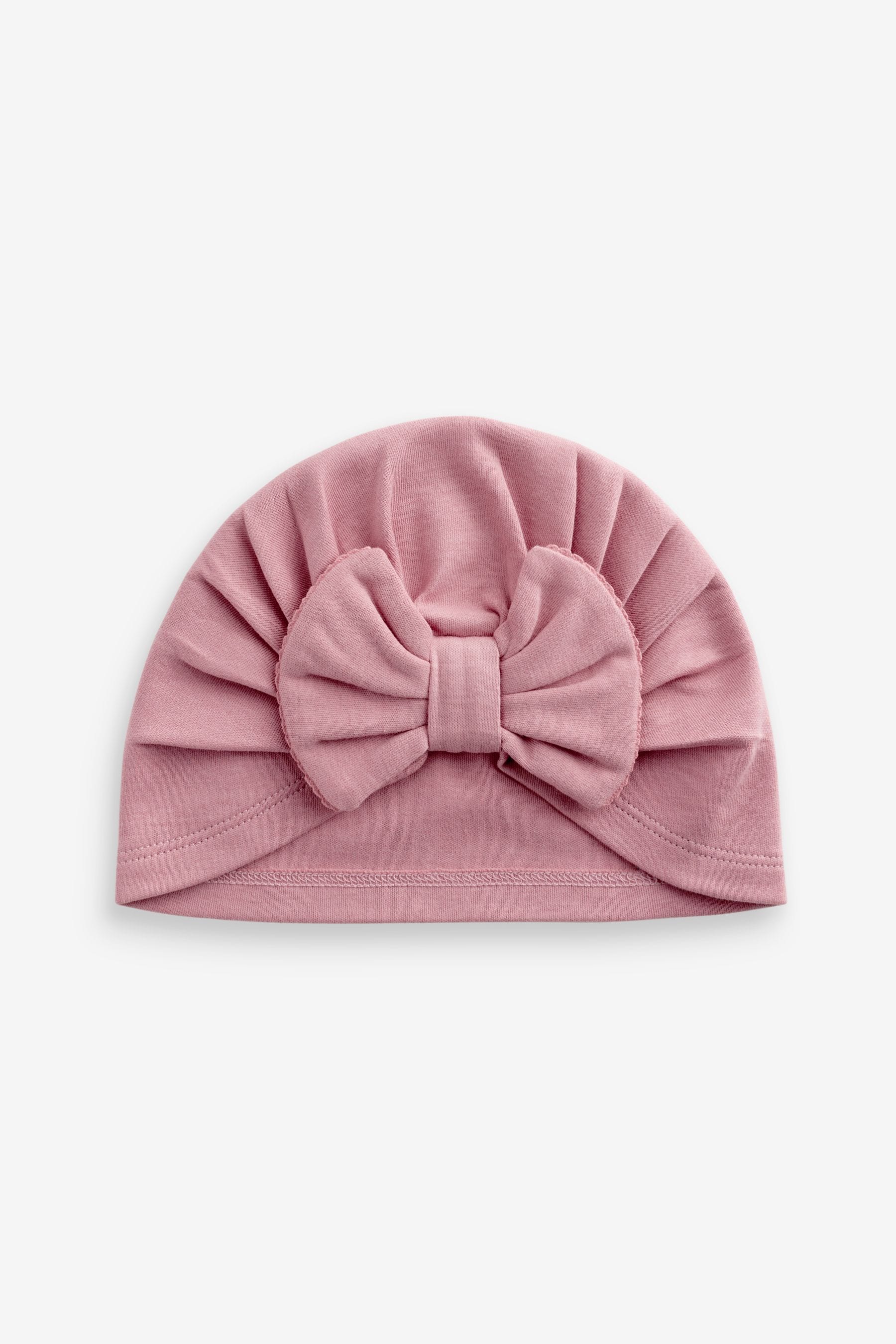 Pink Modern Baby Bow Turban Hats 2 Pack (0mths-2yrs)