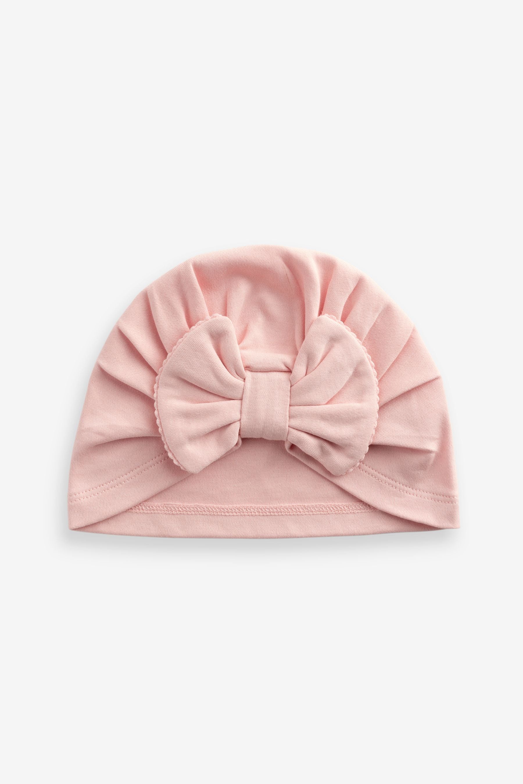 Pink Modern Baby Bow Turban Hats 2 Pack (0mths-2yrs)