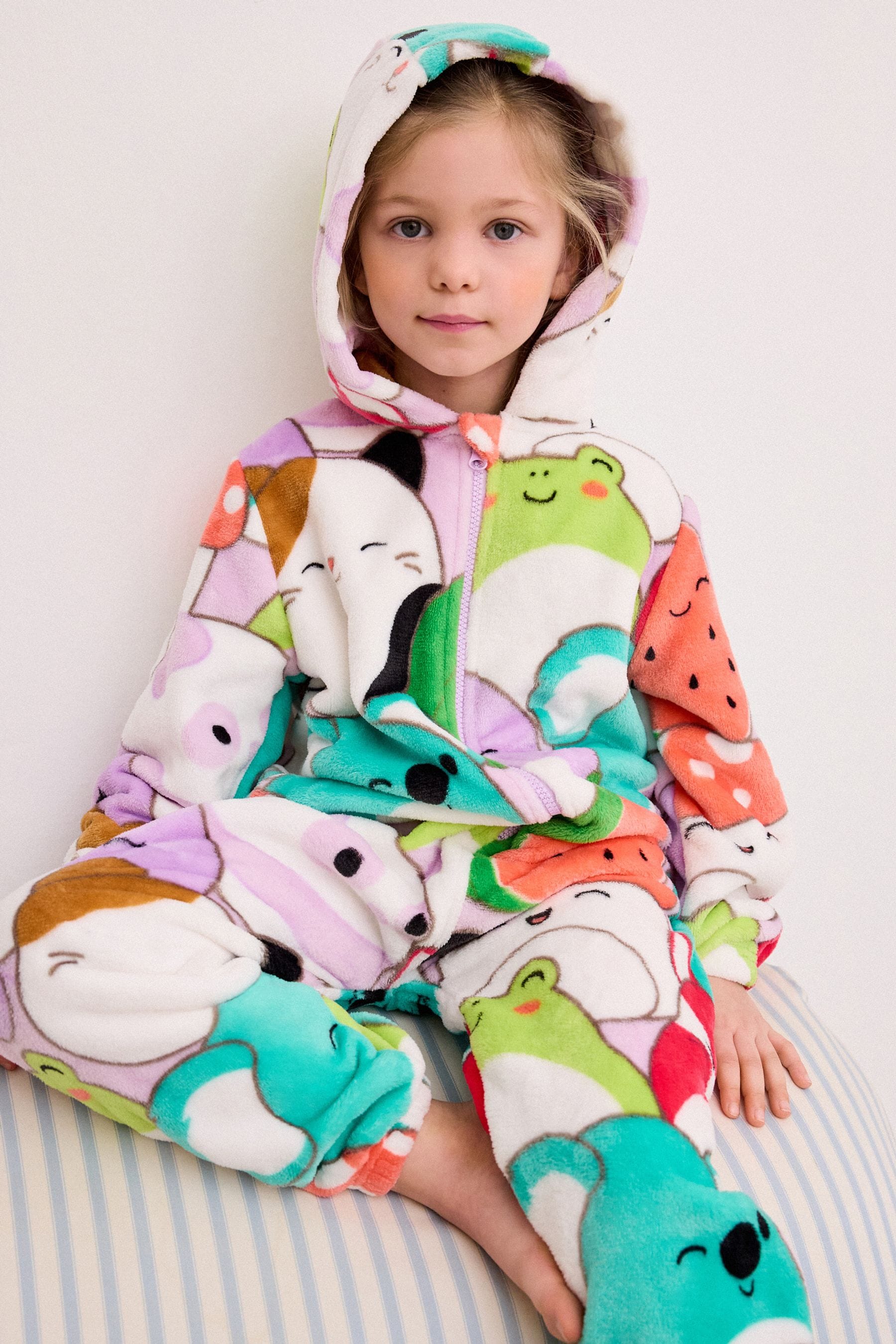 Multi Squishmallow License Fleece All-In-One (6-14yrs)