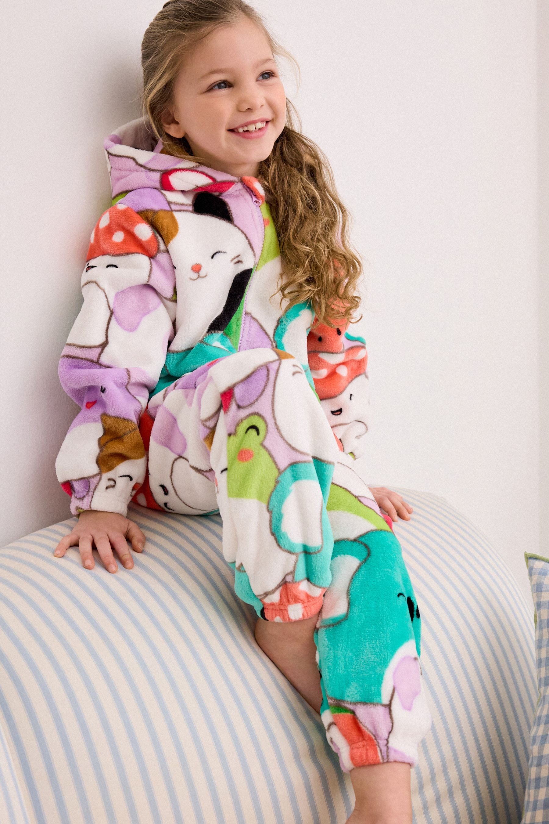 Multi Squishmallow License Fleece All-In-One (6-14yrs)