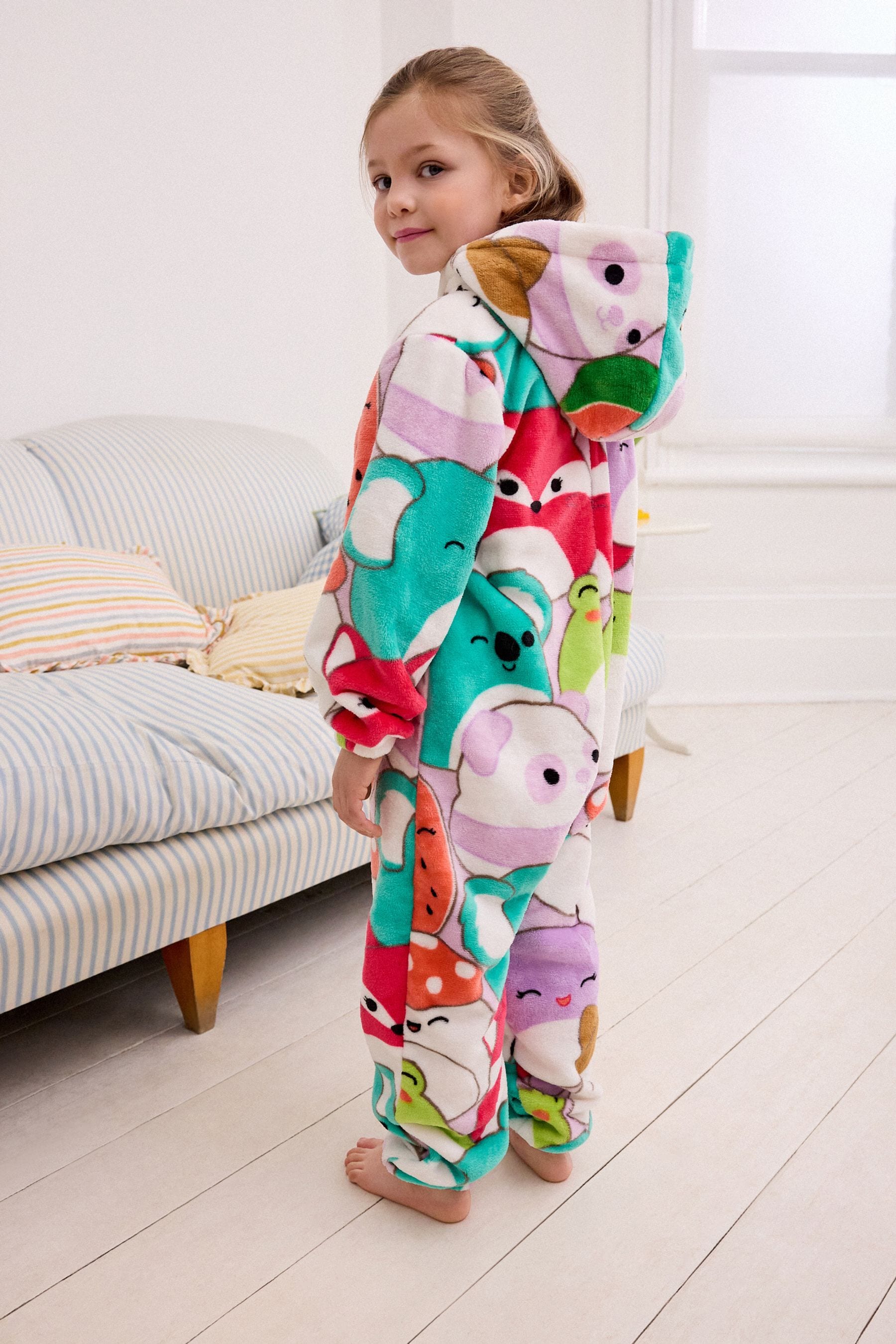 Multi Squishmallow License Fleece All-In-One (6-14yrs)