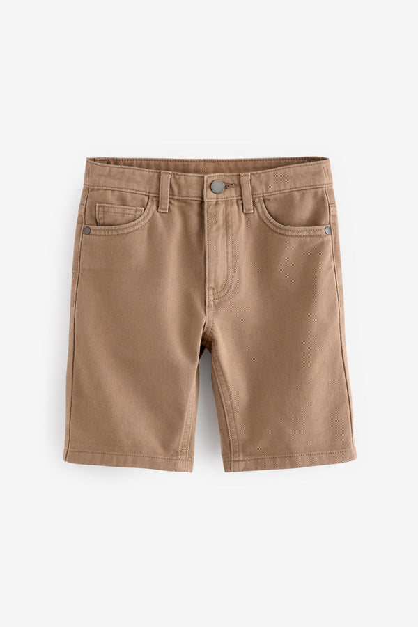 Brown Denim 100% Cotton Shorts (3-16yrs)