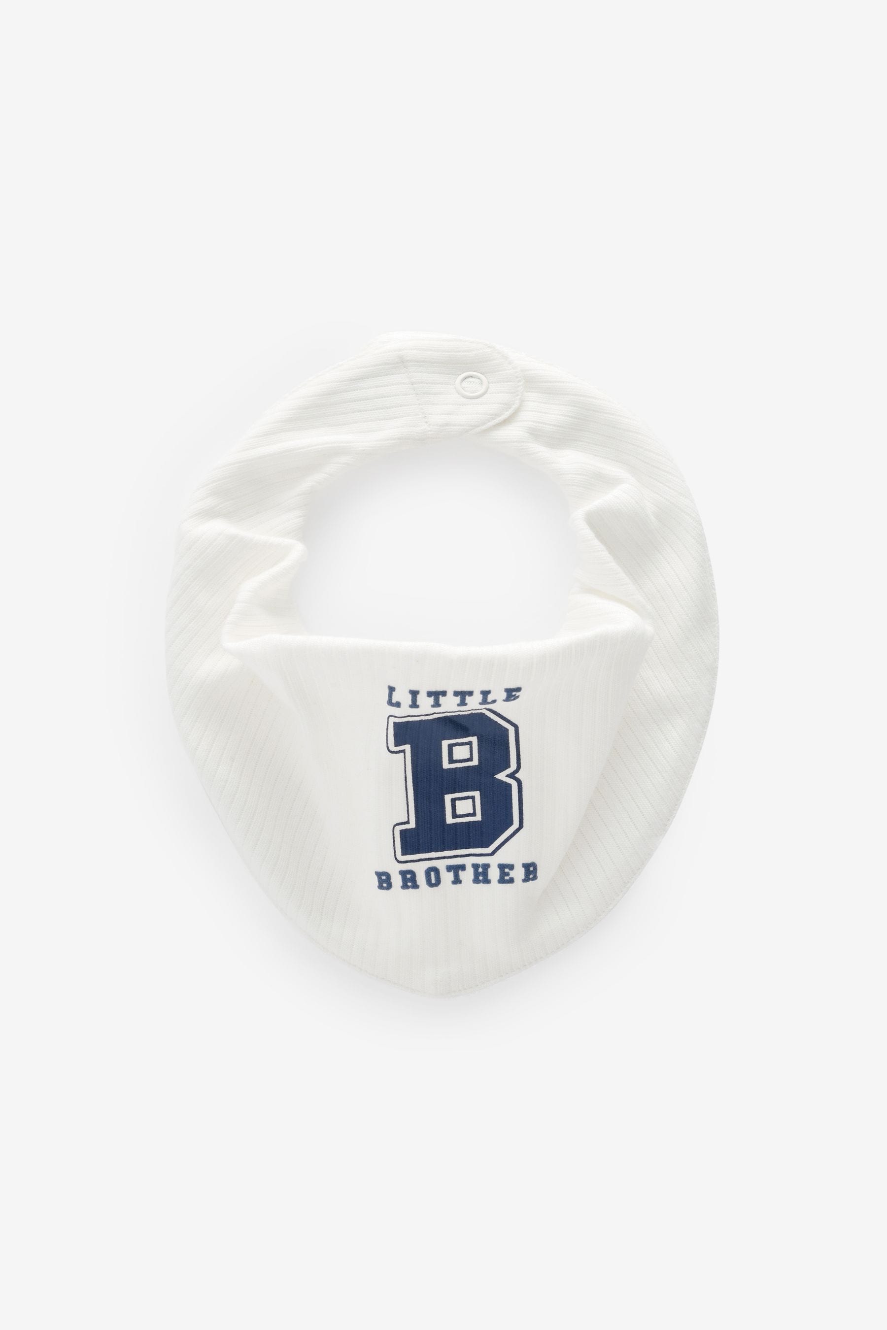 Blue Little Brother Family Bibs 2 Pack