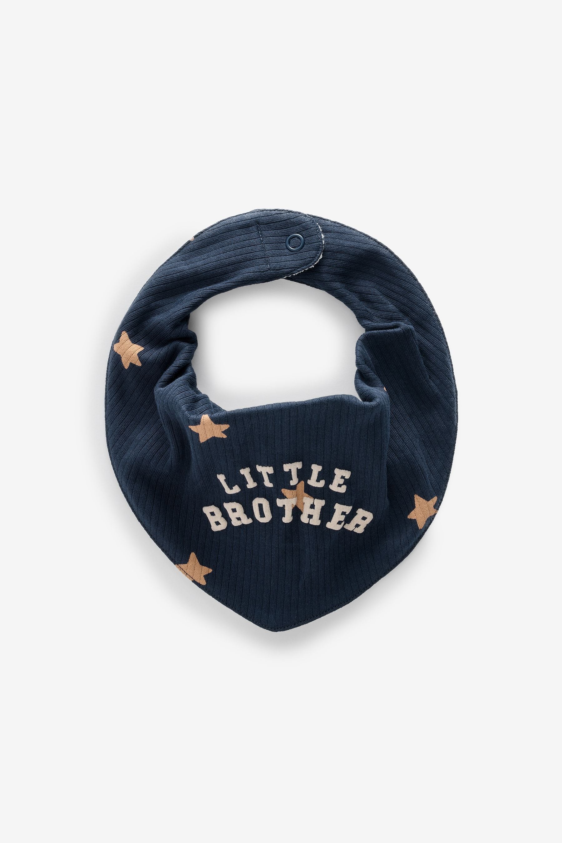 Blue Little Brother Family Bibs 2 Pack