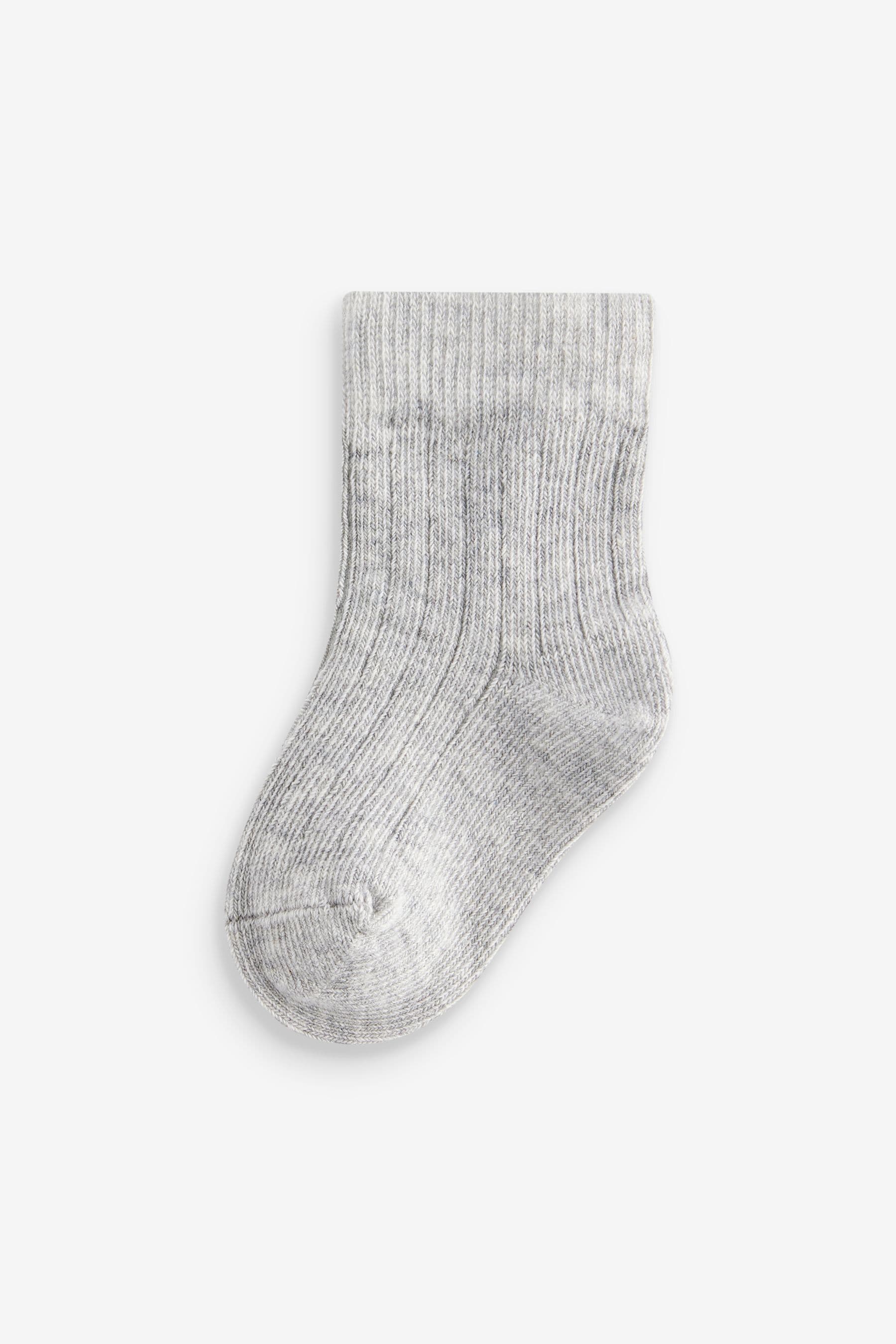 Grey Baby Socks 4 Pack (0mths-2yrs)