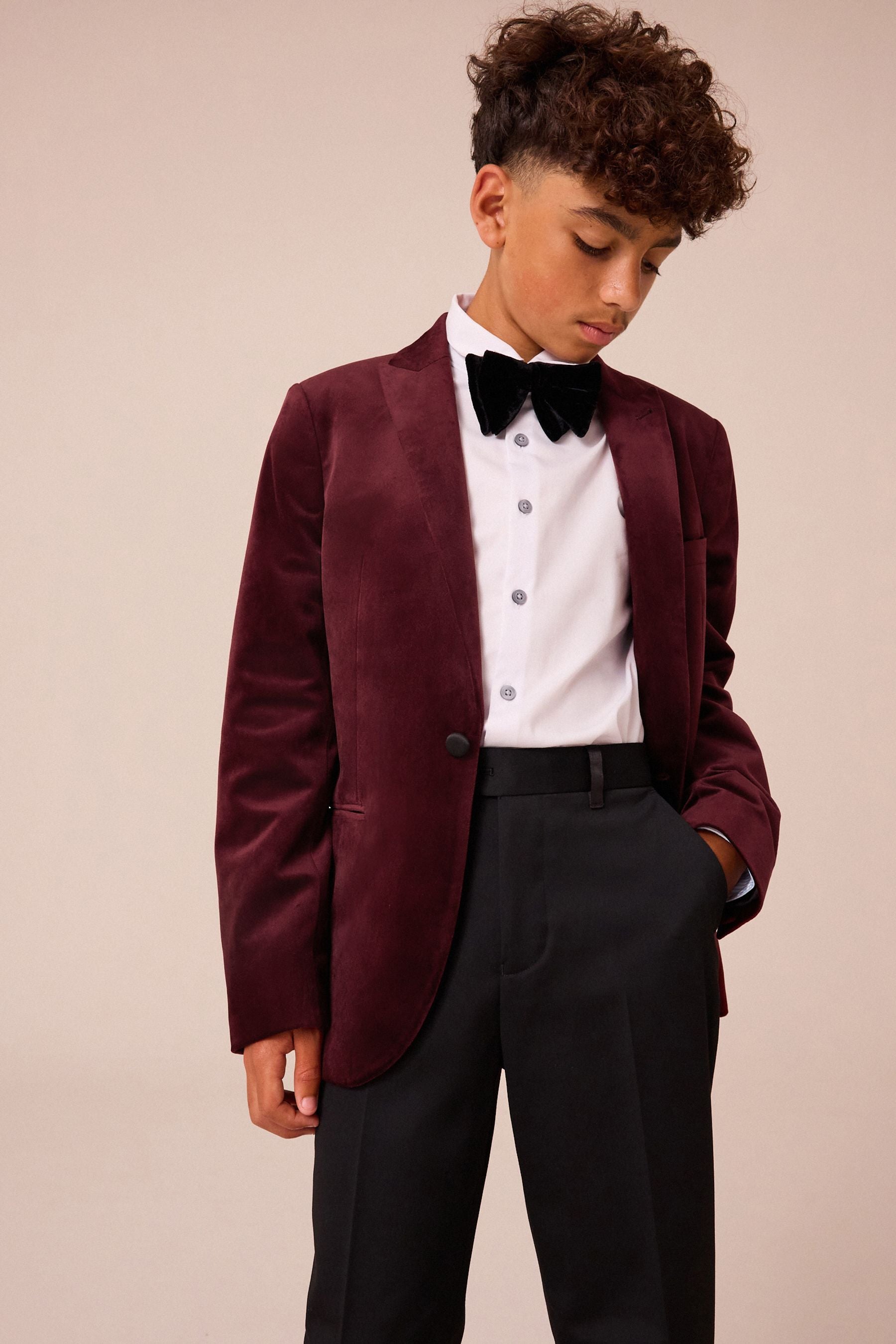 Red Velvet Jacket (3-16yrs)