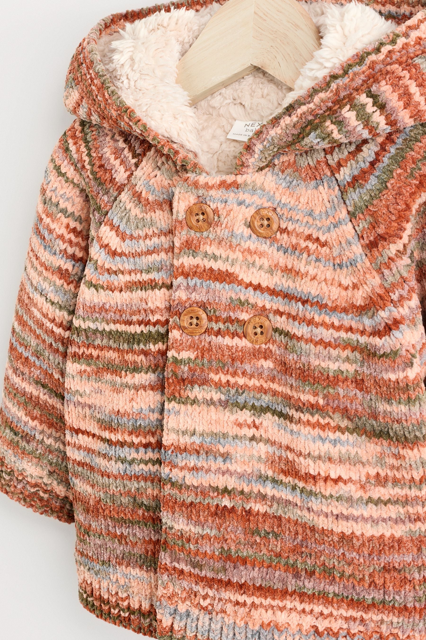 Multi Coloured Baby Hooded Cardigan (0mths-2yrs)