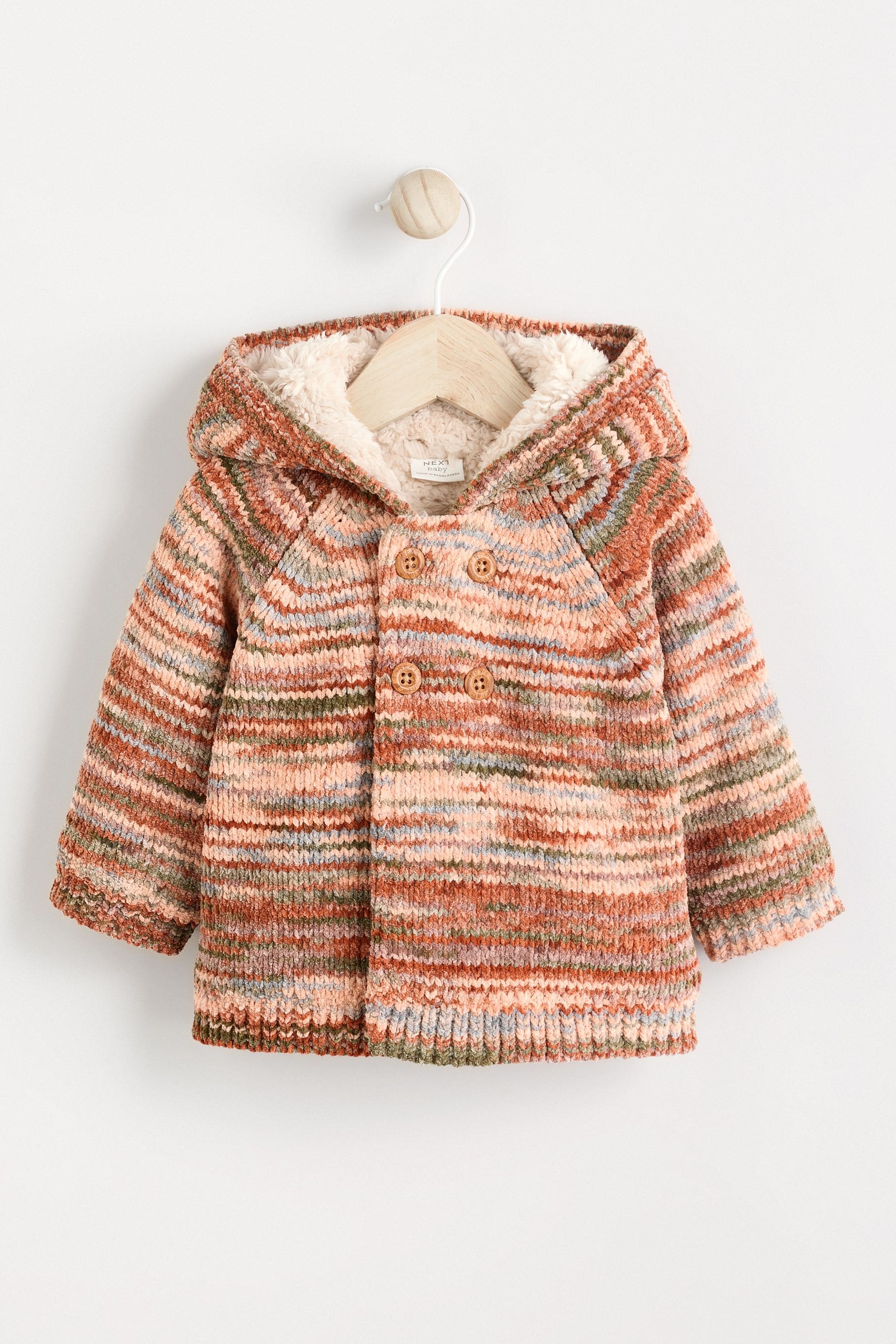 Multi Coloured Baby Hooded Cardigan (0mths-2yrs)