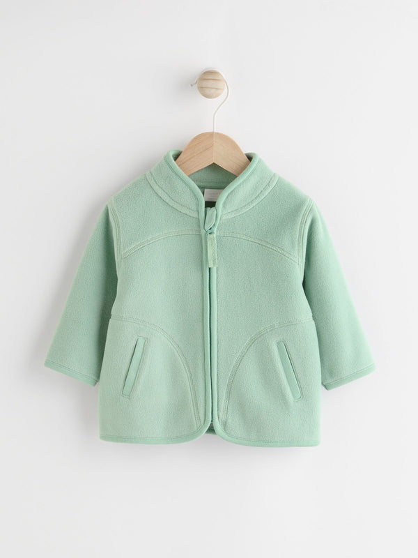 Sage Green Baby Micro Fleece Jacket (0mths-2yrs)