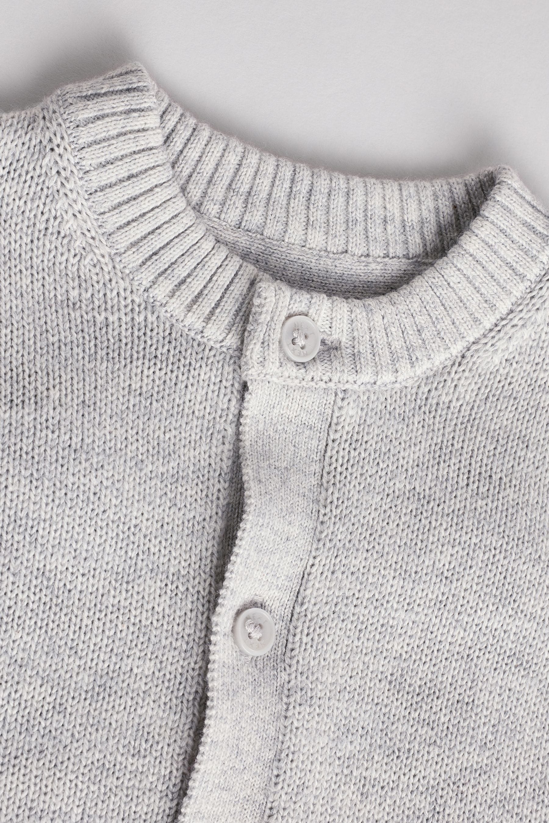 Grey Bear 100% Cotton Baby Knitted Cardigan (0mths-2yrs)