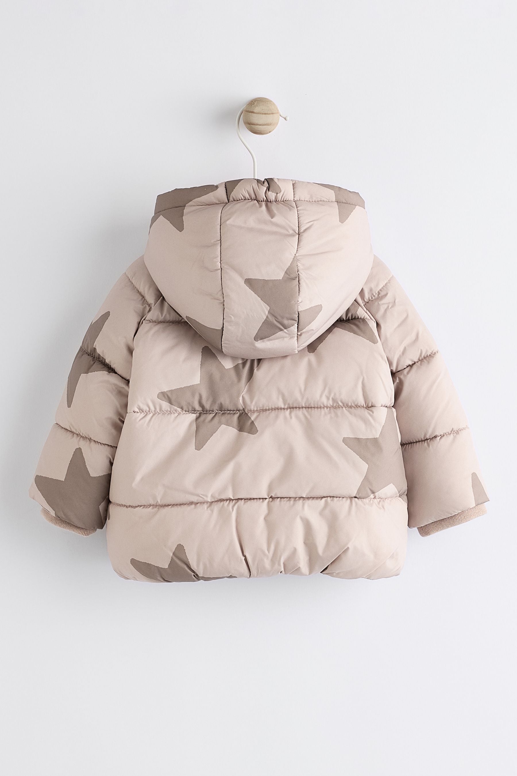 Neutral Star Puffer Baby Coat (0mths-2yrs)